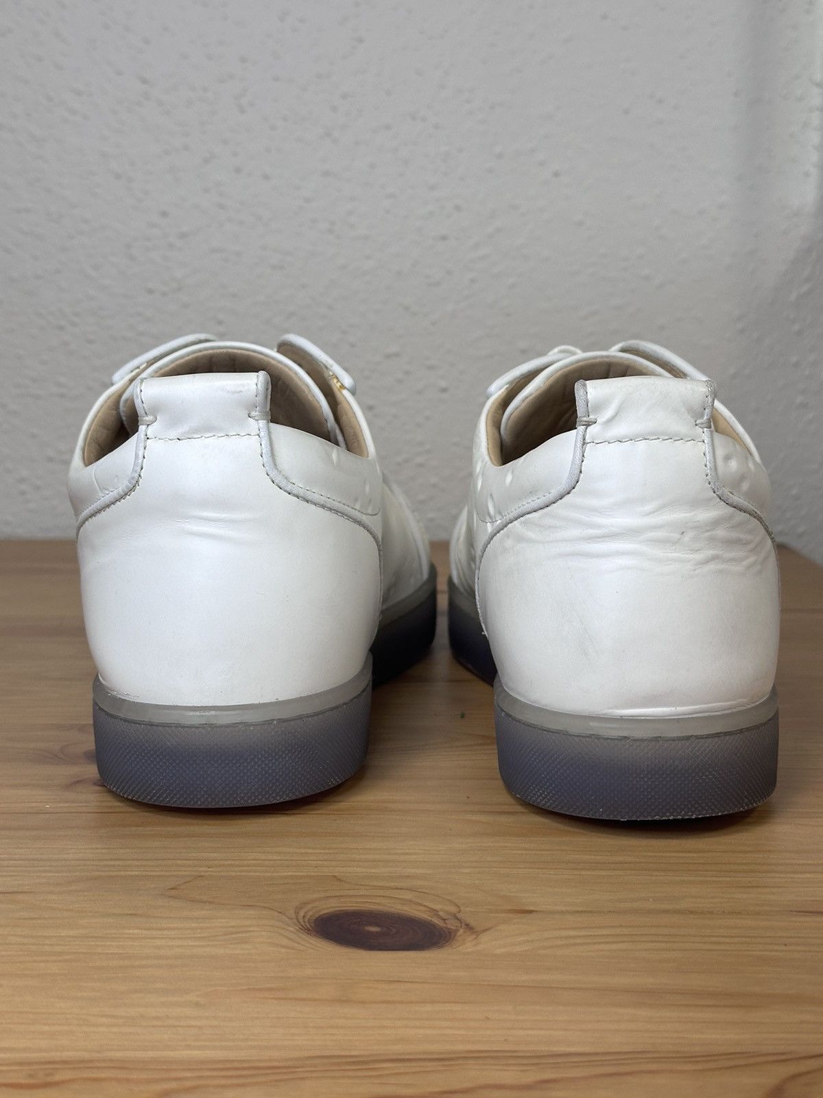 Christian Louboutin Christian Louboutin White Leather Rantulow Sneakers Size US 13 / EU 46 - 7 Thumbnail
