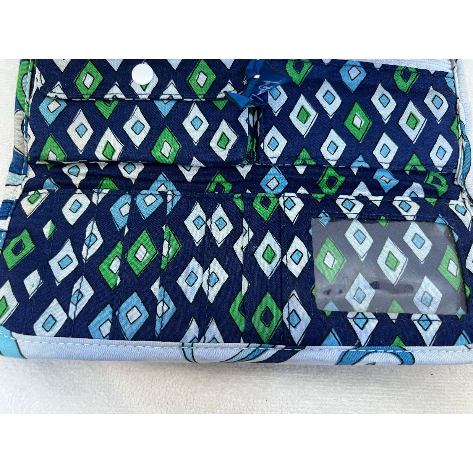 Vera Bradley Vera Bradley Mediterranean White Crossbody Purse/Wallet Size ONE SIZE - 6 Thumbnail
