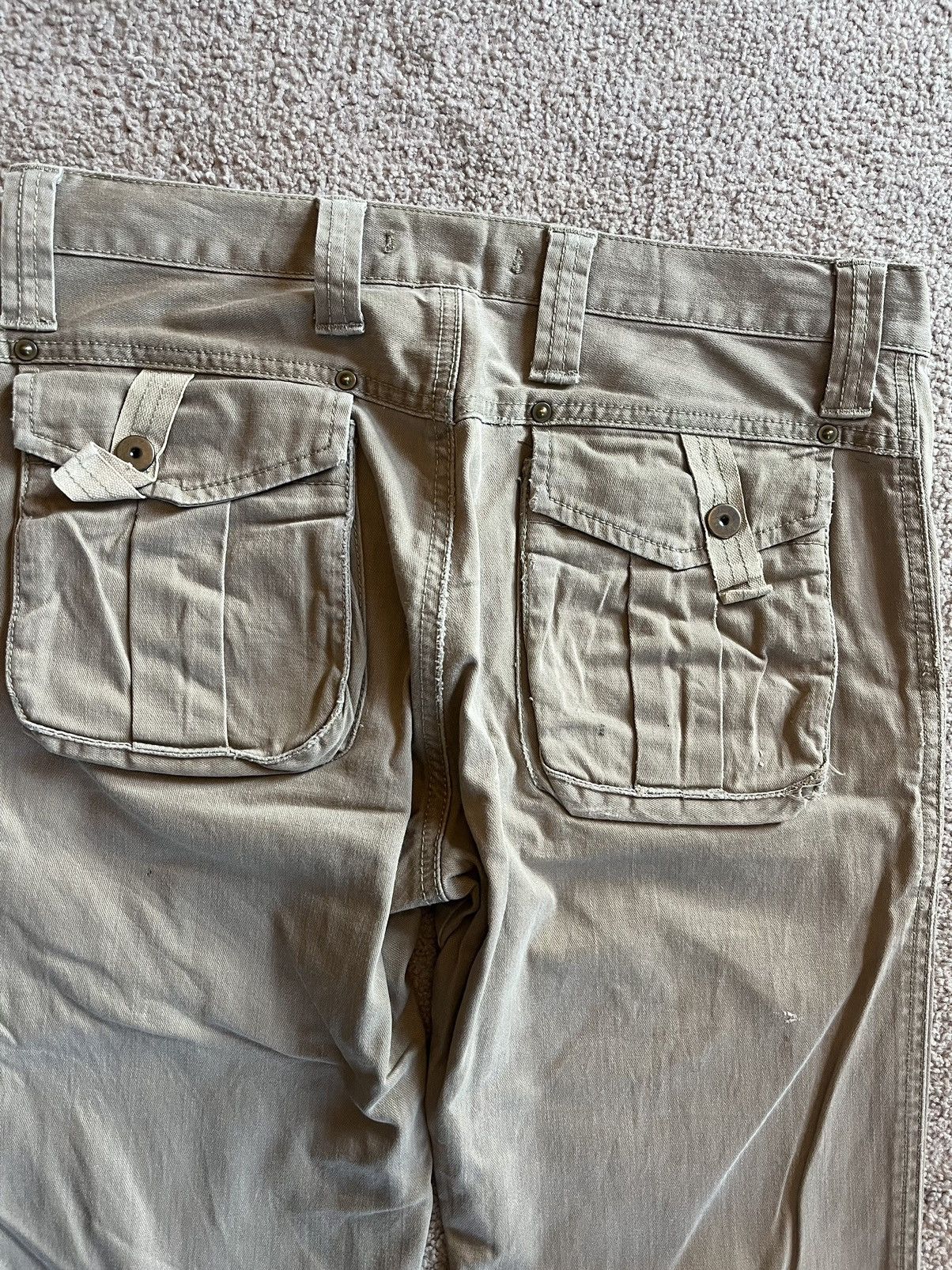 Number (N)ine Blue Way Khaki Cargo denim Size US 30 / EU 46 - 4 Thumbnail