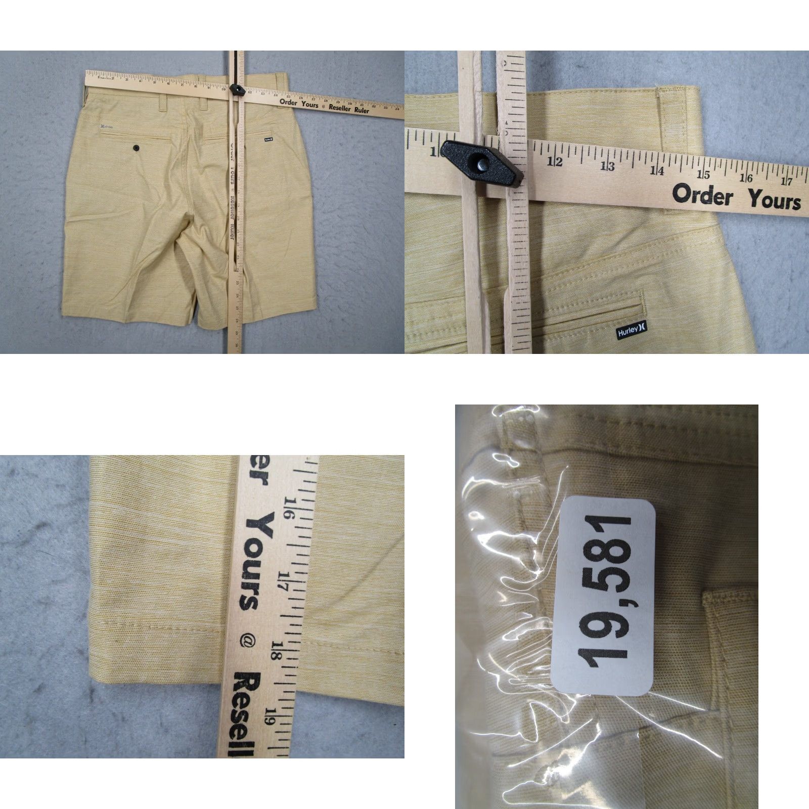 Hurley Hurley Shorts Mens 28 Beige H2O DRI Hybrid STRETCH - 8" Inseam, Pockets, Quick Dry, Cotton Blend, Regular Rise, Flat Front, 5-Pocket, Casual Beachwear Size US 28 / EU 44 - 8 Thumbnail