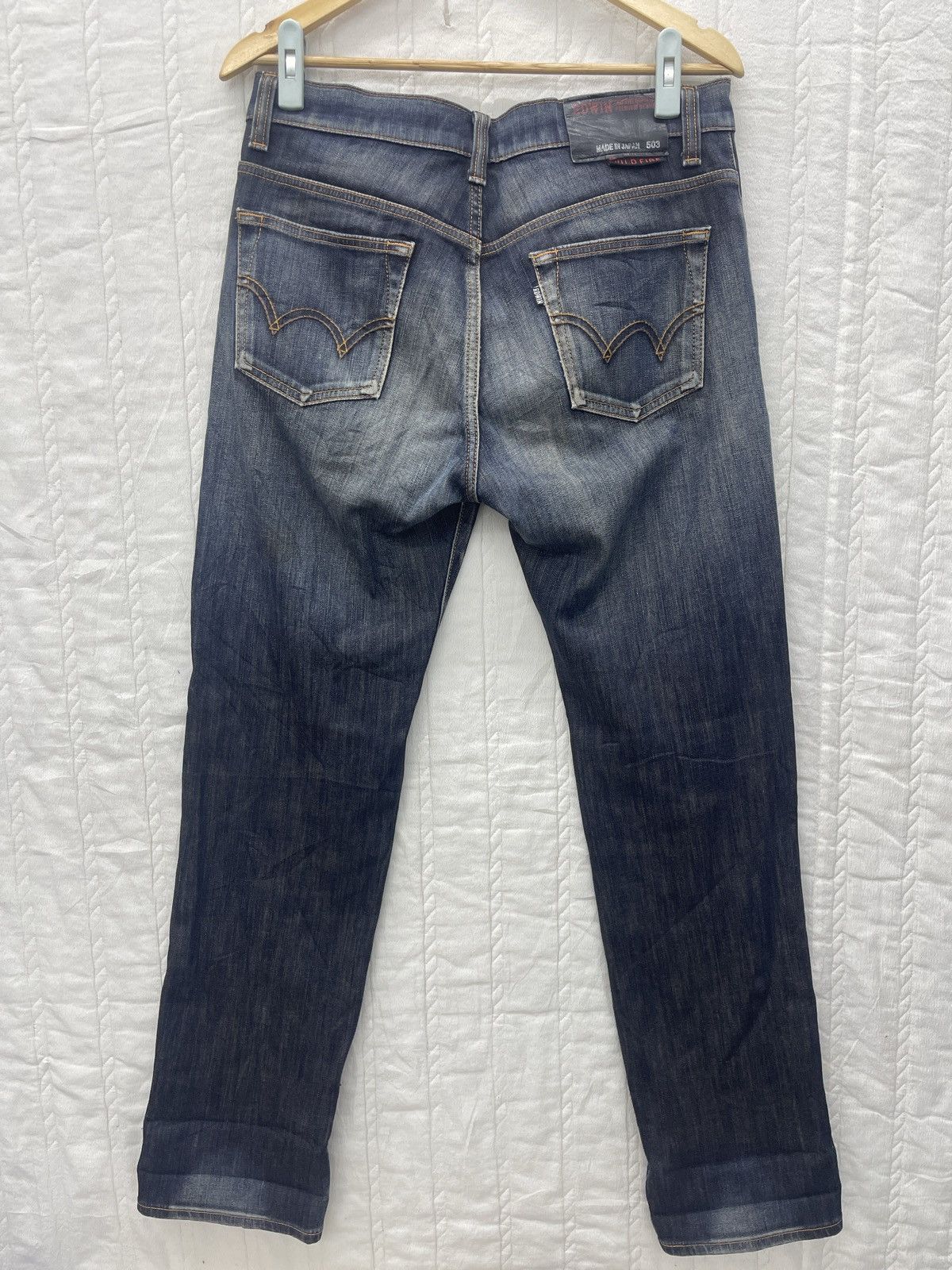 Edwin × Japanese Brand STEALS🔥EDWIN WILD FIRE 503 DENIM Size US 32 / EU 48 - 4 Thumbnail