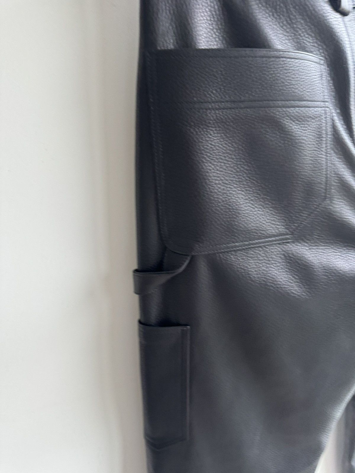 Chrome Hearts CHROME HEARTS LEATHER CARPENTER PANTS VERY RARE Size US 34 / EU 50 - 10 Thumbnail