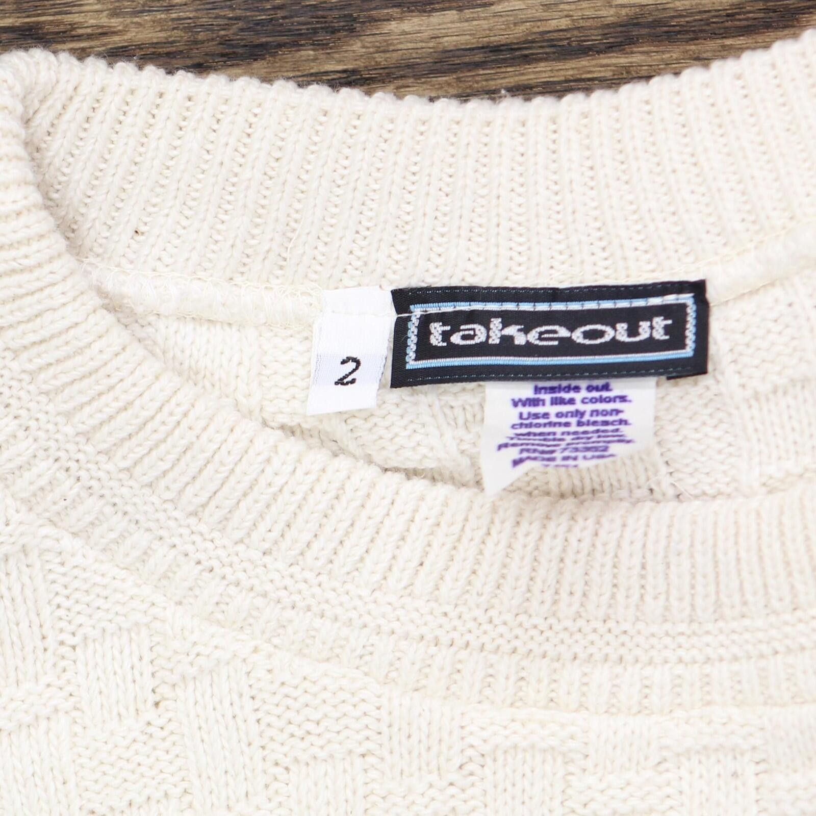 Other New Takeout Usa Made Oversized Pullover Sweater Ivory 2 Size XS / US 0-2 / IT 36-38 - 3 Thumbnail