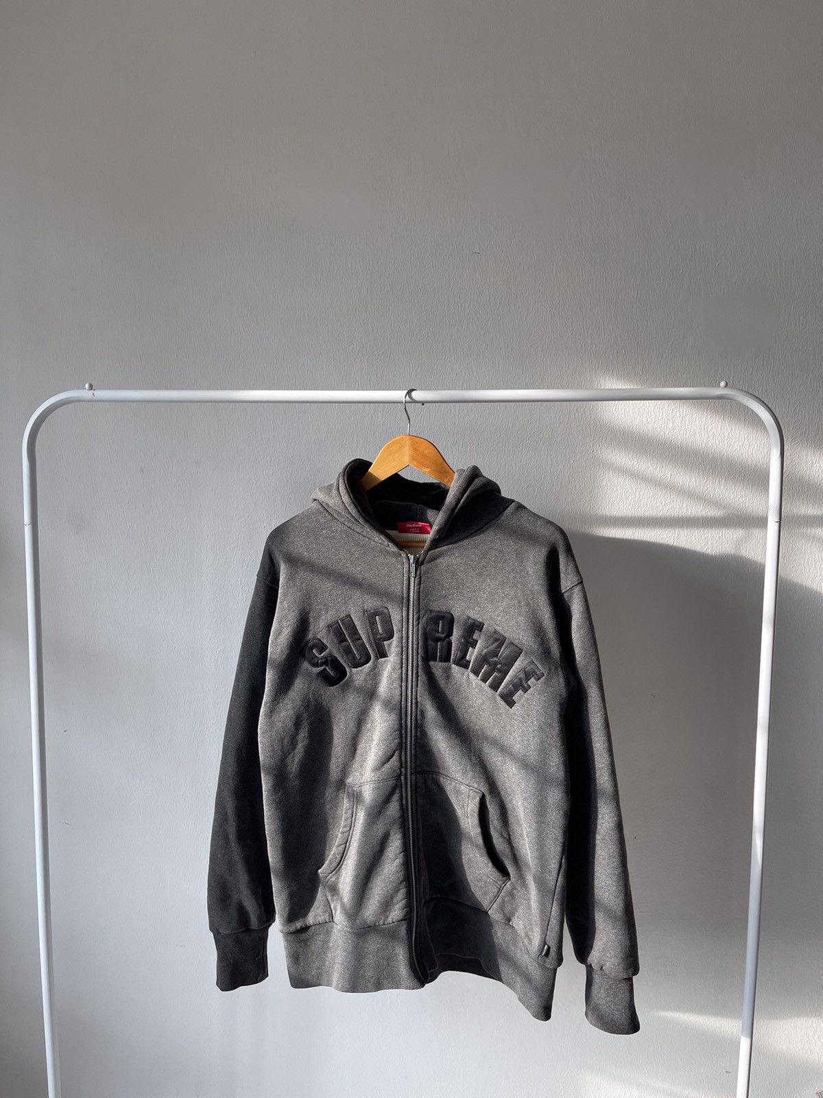 Supreme OG Supreme Thermal Arc Logo Zip Hoodie | Grailed