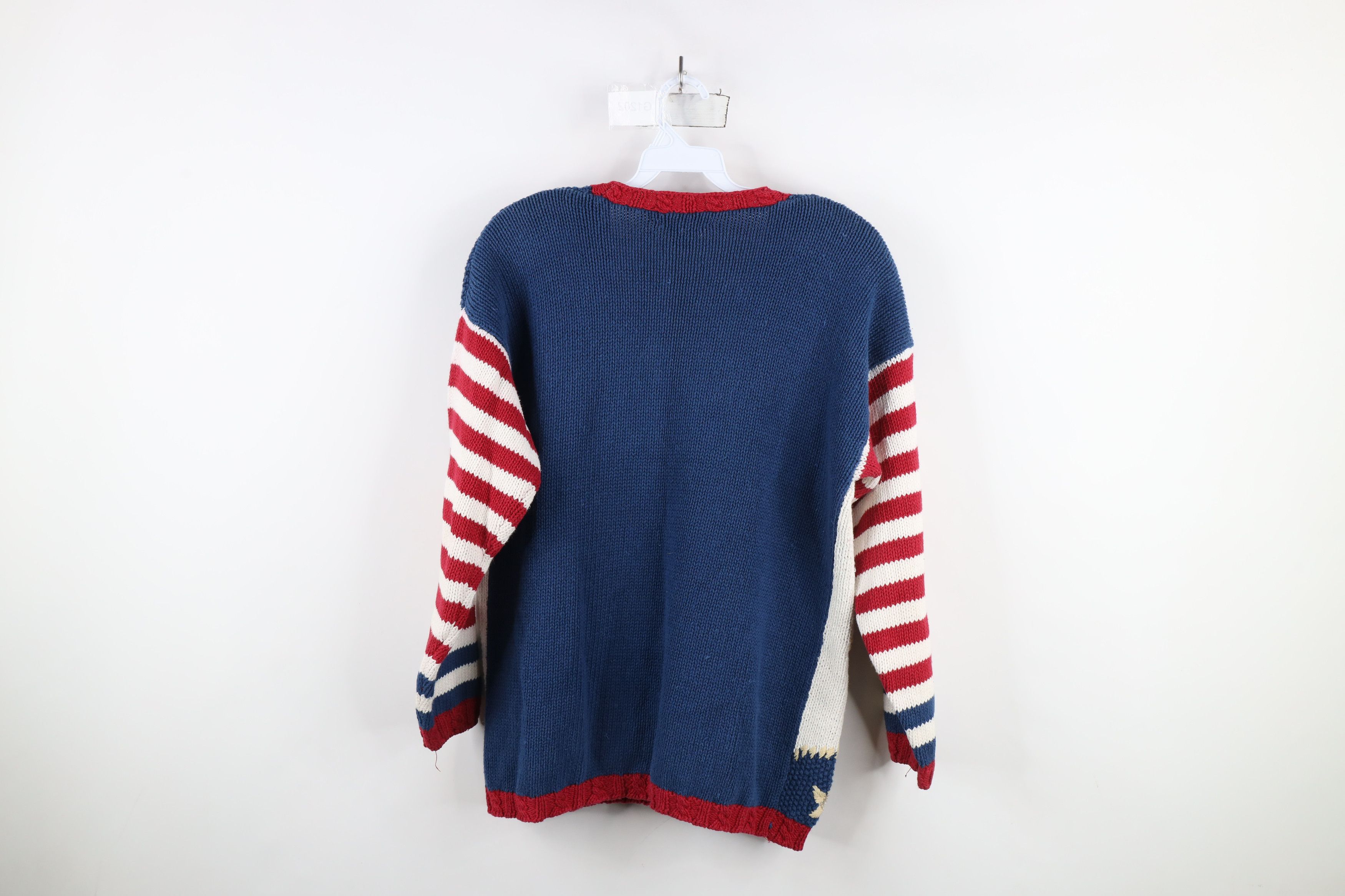 Vintage Vintage 90s Streetwear Flower Boat Anchor Cardigan Sweater Size M / US 6-8 / IT 42-44 - 12 Thumbnail