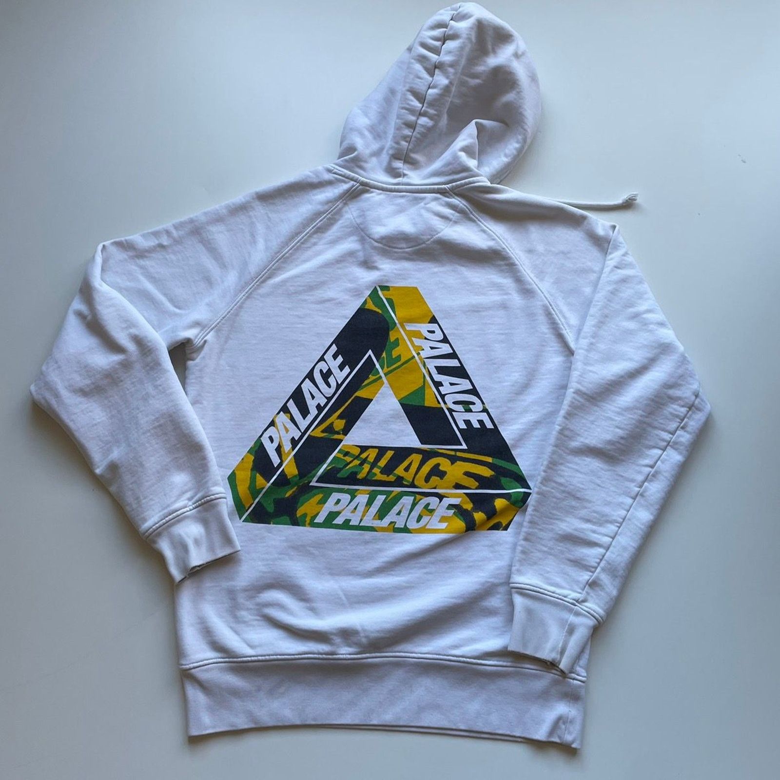 Palace Palace Skateboards Flocka White Felt Hooded Sweatshirt 