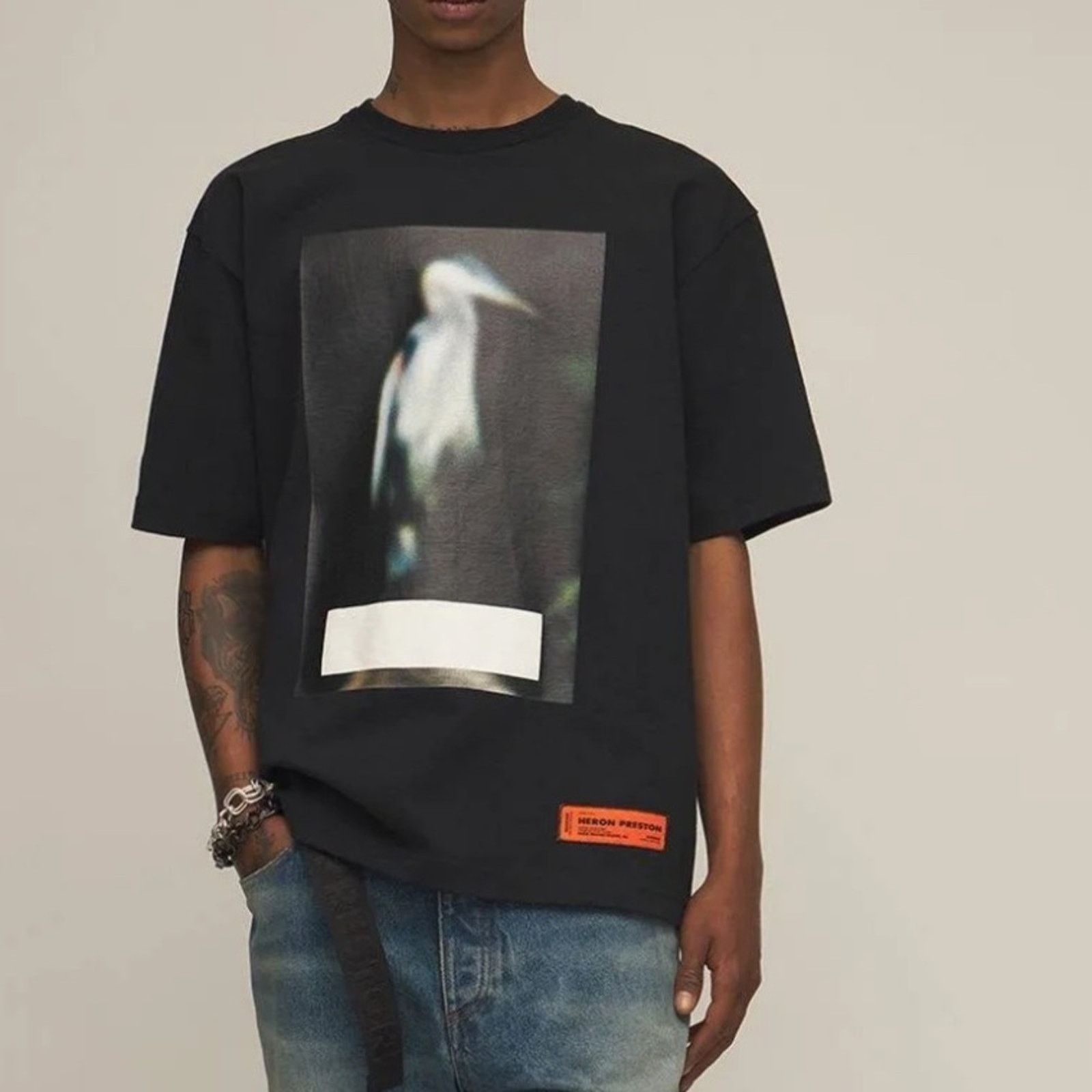 Heron Preston NWOT! Heron Preston Tshirt For Men, Size M, Black, Authentic Size US M / EU 48-50 / 2 - 1 Thumbnail