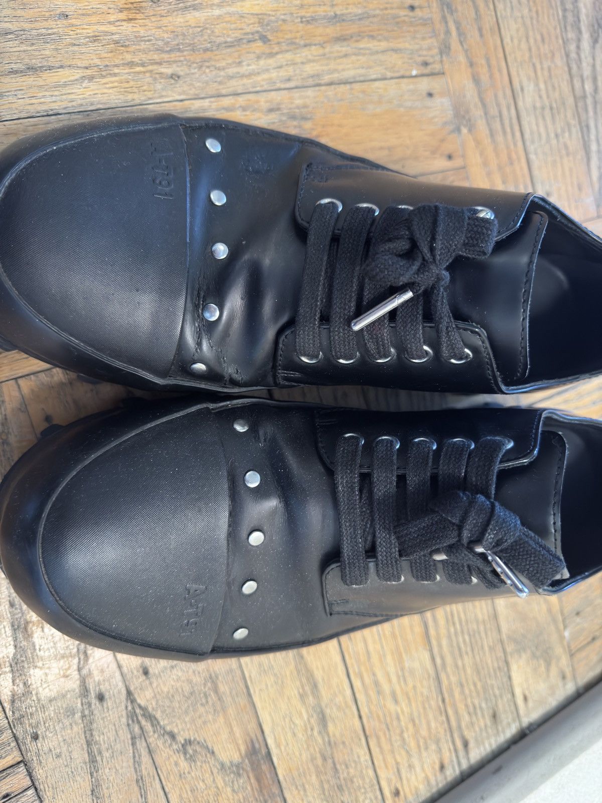 CamperLab CamperLab Traktori Derby Shoes Black Leather Size US 10 / EU 43 - 3 Thumbnail