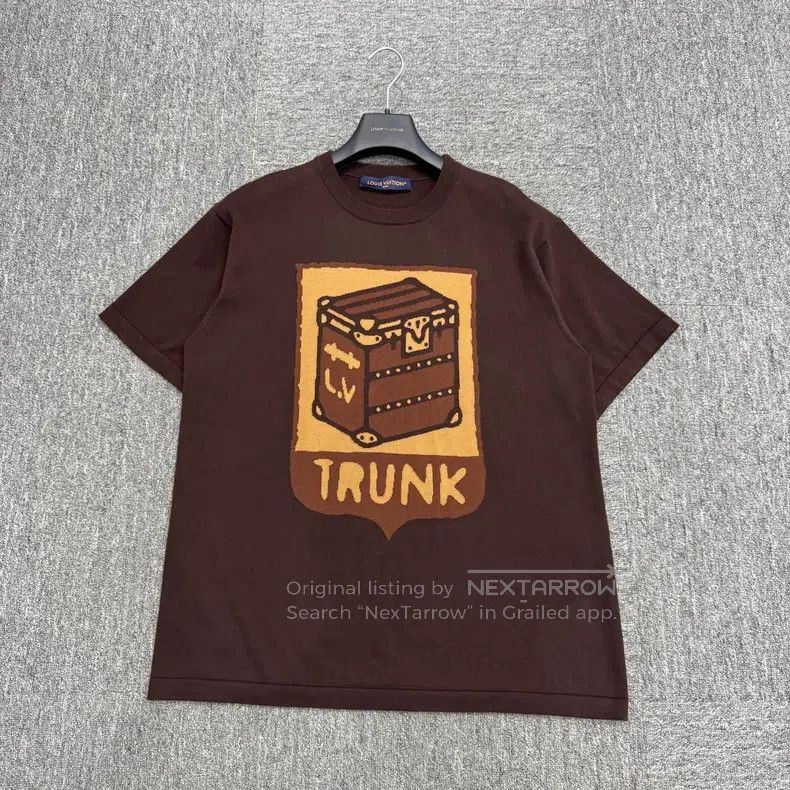 Louis Vuitton Hard case pattern knit short sleeve