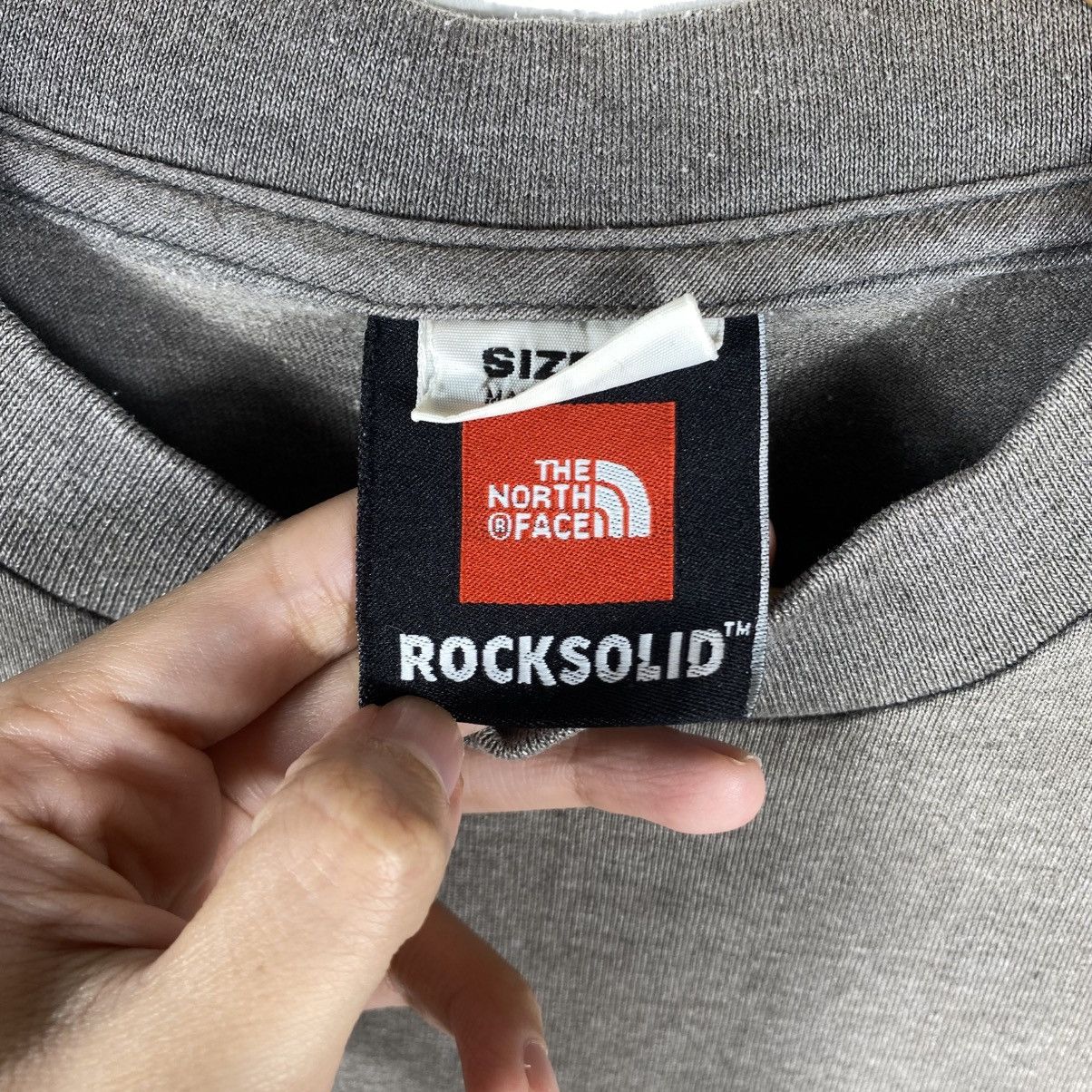 The North Face Crazy Faded Vintage 90's THE NORTH FACE Rock Solid Tee Shirt Size US M / EU 48-50 / 2 - 7 Thumbnail