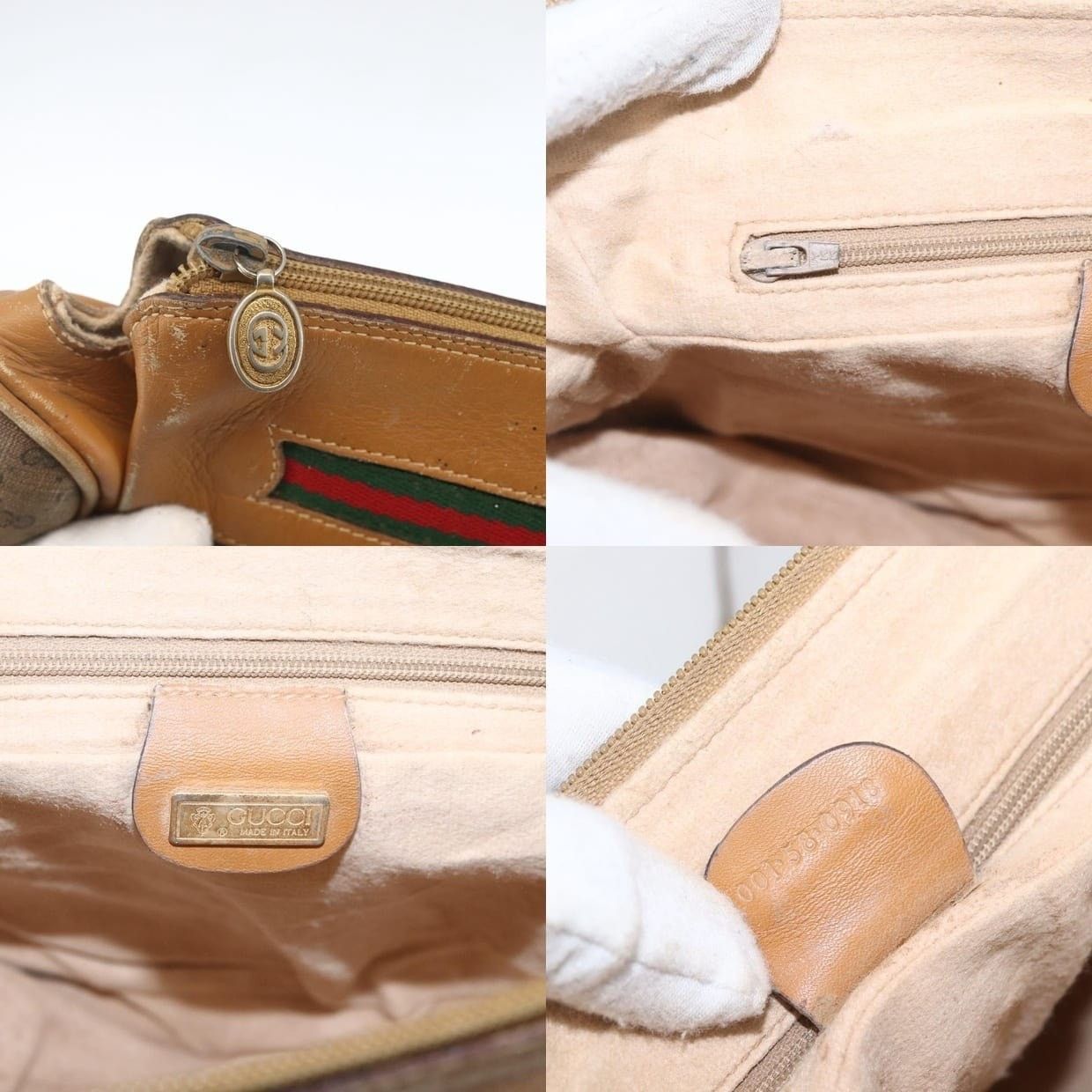 Gucci Gucci Micro GG Supreme Web Shoulder Bag Beige Size ONE SIZE - 15 Thumbnail