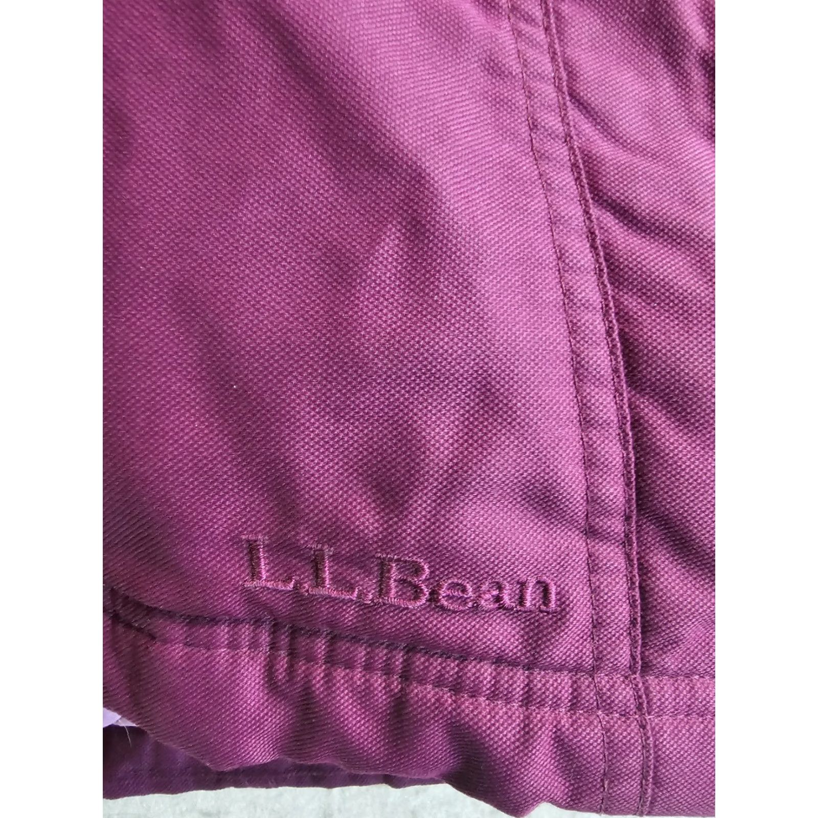 Vintage VINTAGE LL Bean Womens Goose Down Parka Winter Coat Hooded Jacket Size Large Purple Size L / US 10 / IT 46 - 7 Thumbnail