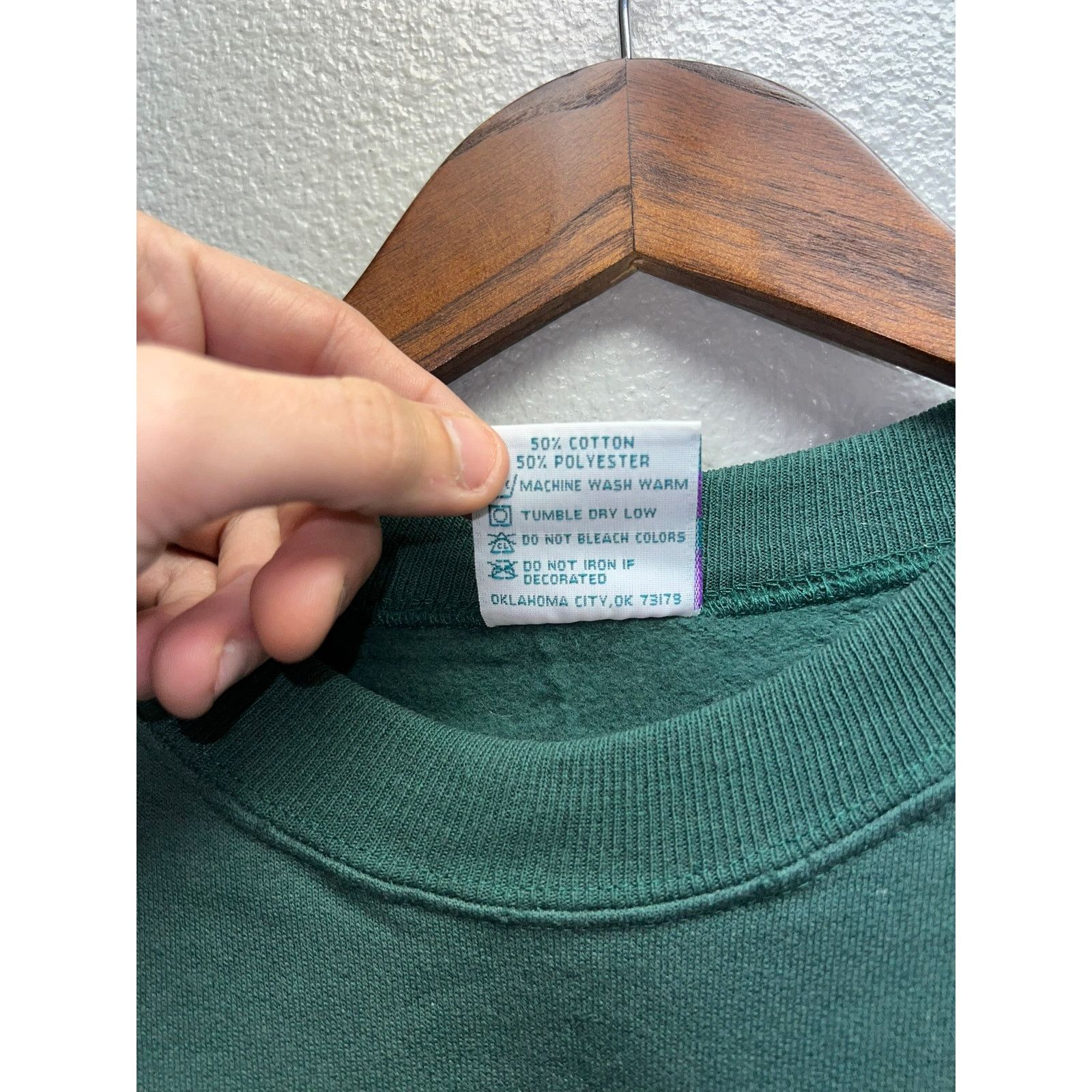 Vintage Vintage Green Blank Sweatshirt VTG Fashion Gear Crewneck XXL Size US XXL / EU 58 / 5 - 7 Thumbnail