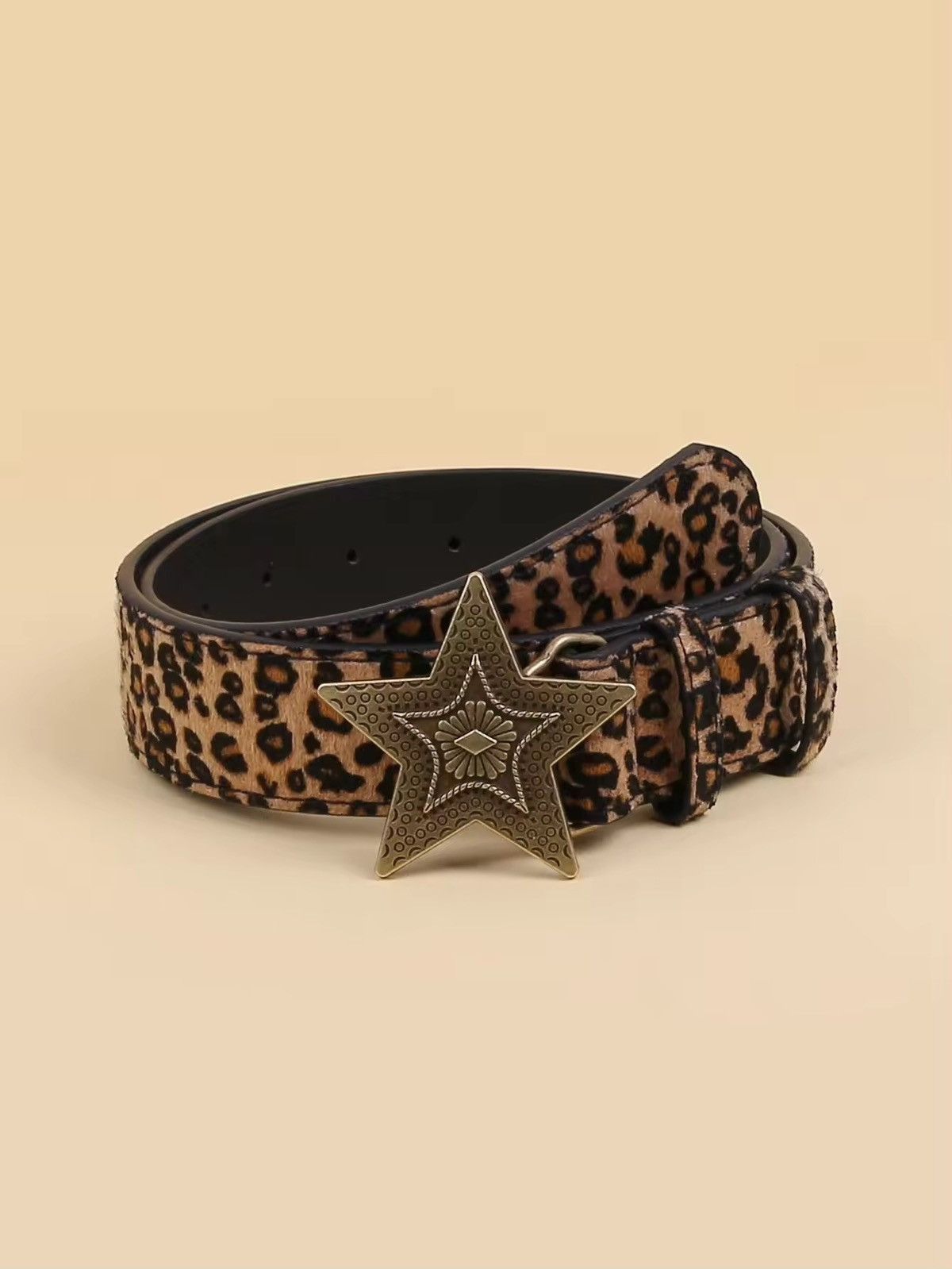 Japanese Brand × Leather Leopard Pattern PU Leather Belt Size ONE SIZE - 1 Thumbnail