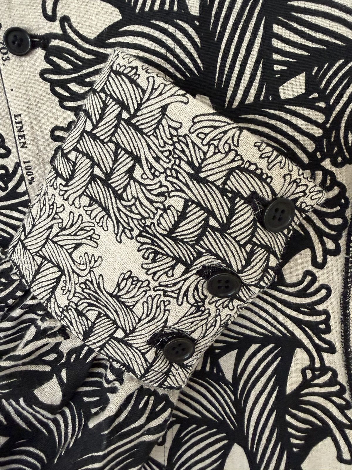 Christopher Nemeth Linen Shirt with Rope Print Size US S / EU 44-46 / 1 - 6 Thumbnail
