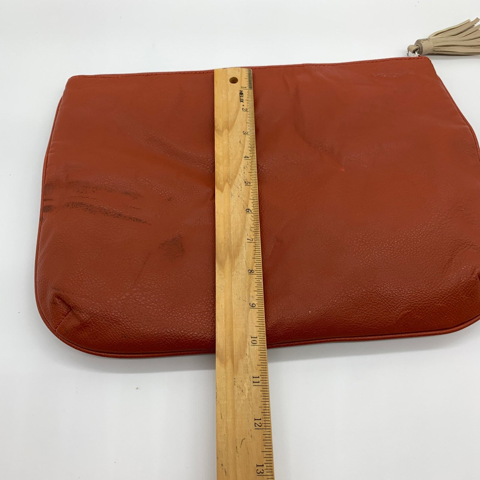 Other Orange Clutch Womens Small Bag Zipper Purse Size ONE SIZE - 6 Thumbnail