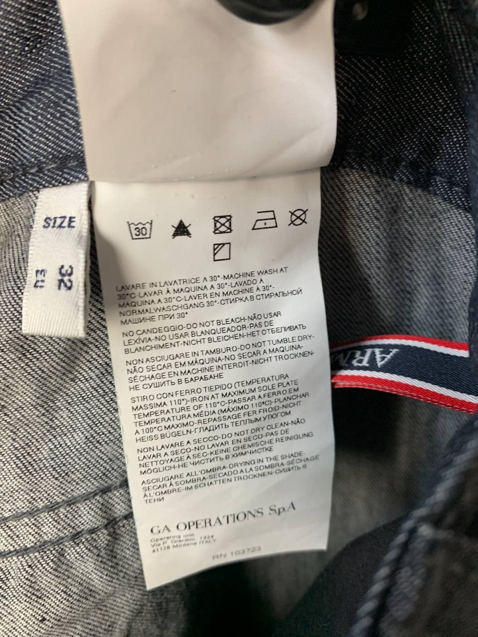 Armani Armani Jeans J217T Vintage Denim Pants Men's size 33 Size US 33 - 15 Thumbnail