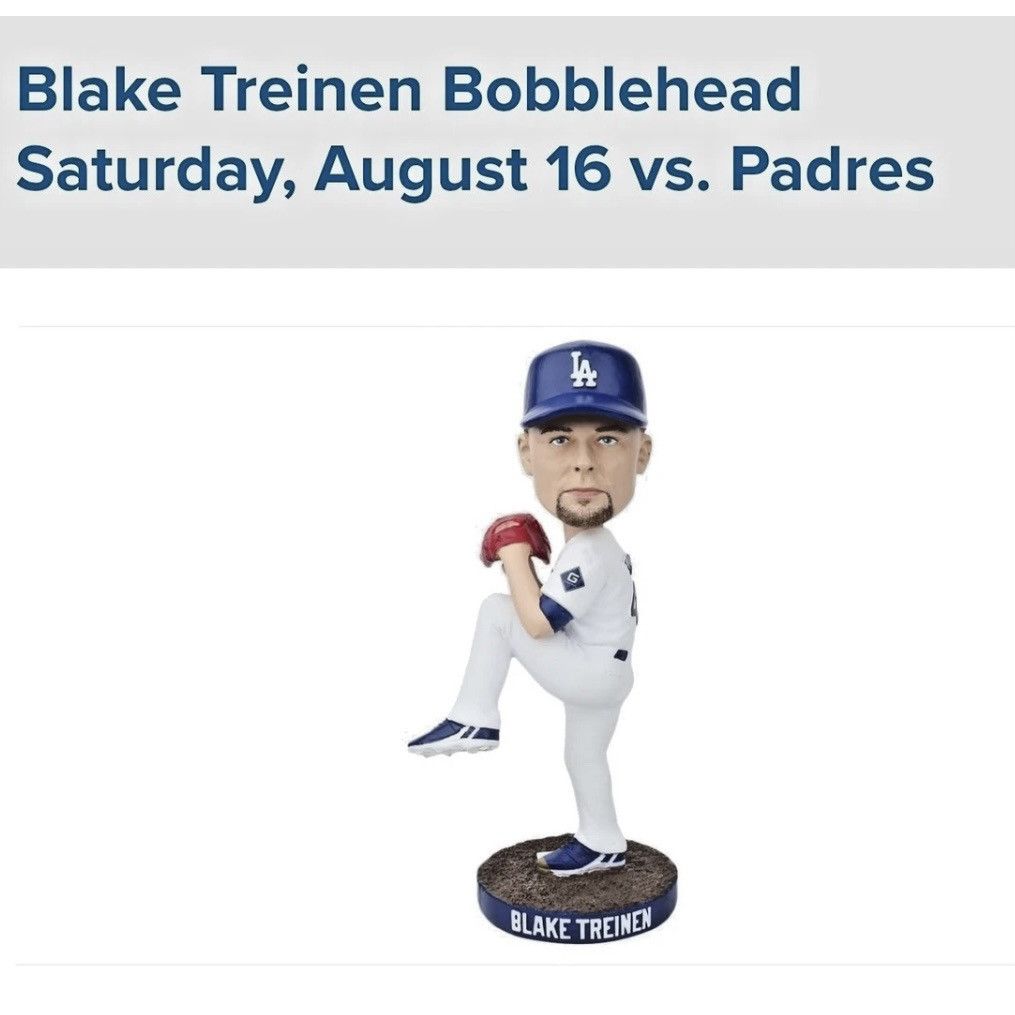 Nike LA dodgers bobble head Blake treinen MLB SGA Size ONE SIZE - 3 Thumbnail