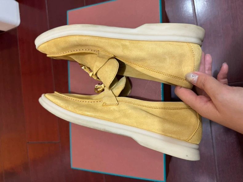Loro Piana LORO PIANA Spring and summer yellow loafers Size US 6.5 / IT 36.5 - 6 Thumbnail