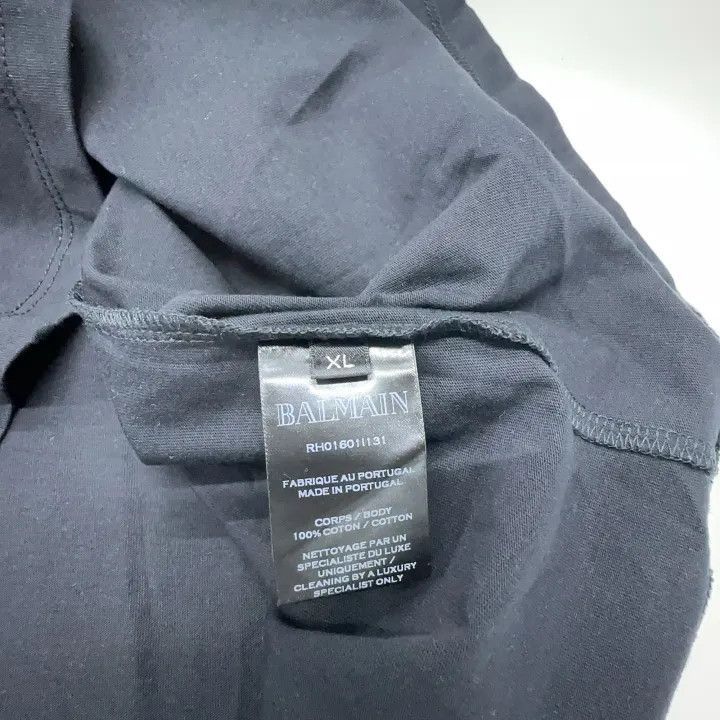 Balmain Balmain Casual Black Short Sleeve T-Shirt -2507 Size US XL / EU 56 / 4 - 6 Thumbnail
