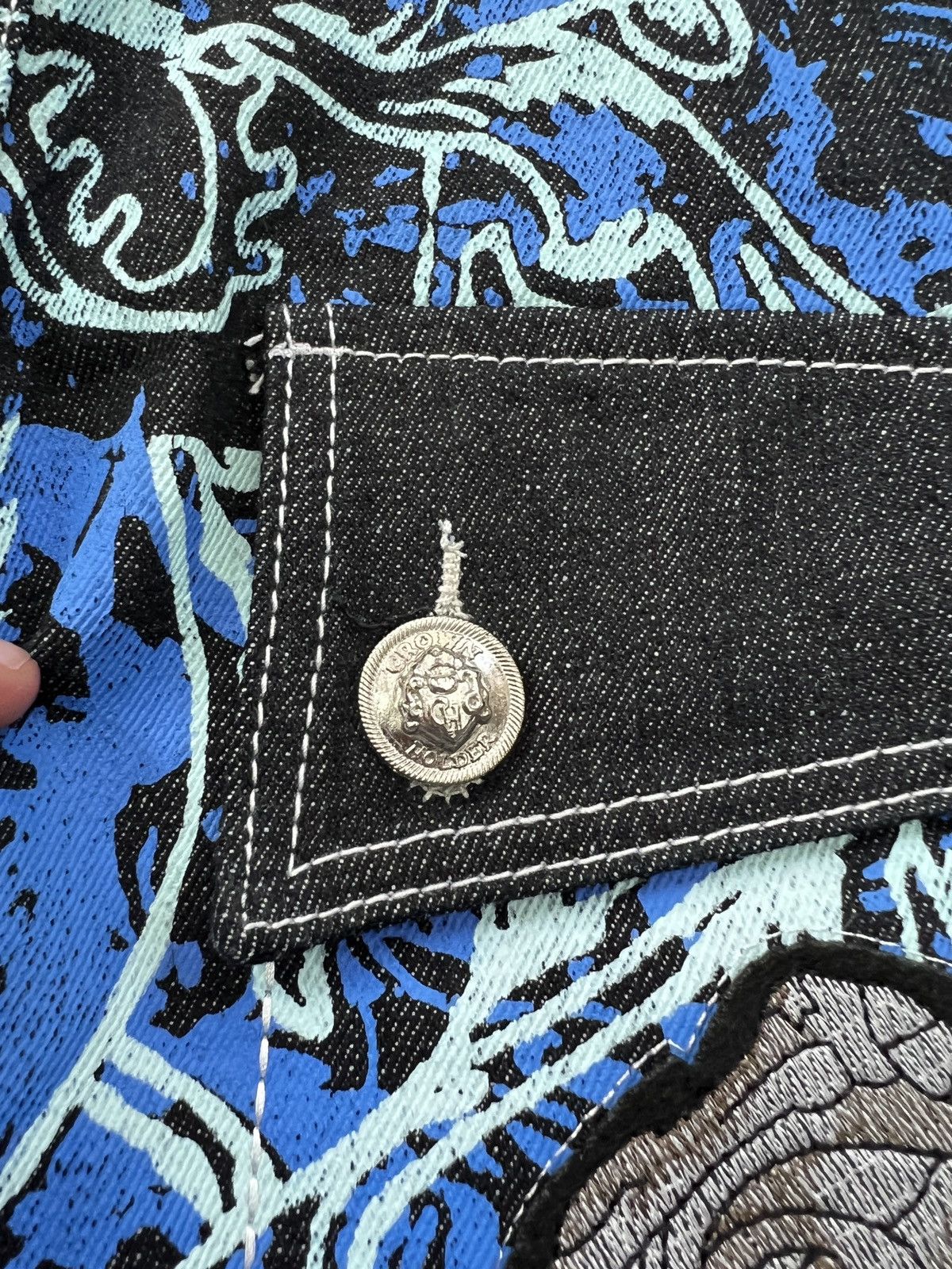 Karl Kani × Wu-Tang Clan Vintage rap wide leg Coogi style rap pants jeans skater Size US 36 / EU 52 - 10 Thumbnail