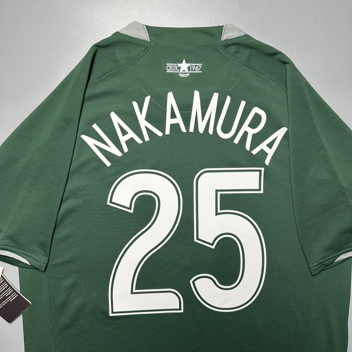 Nike CELTIC NIKE 2007/2008 FOOTBALL AWAY JERSEY #25 NAKAMURA Size US L / EU 52-54 / 3 - 11 Thumbnail