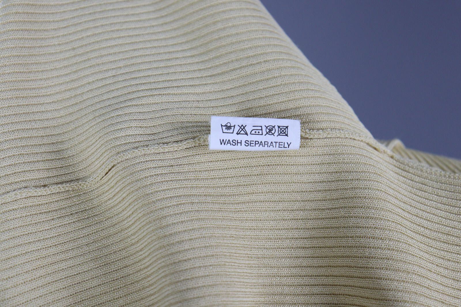 Designer Ladies Elisa Cavaletti Basic Ribbed Blouse Pullover Top Size M / US 6-8 / IT 42-44 - 10 Thumbnail