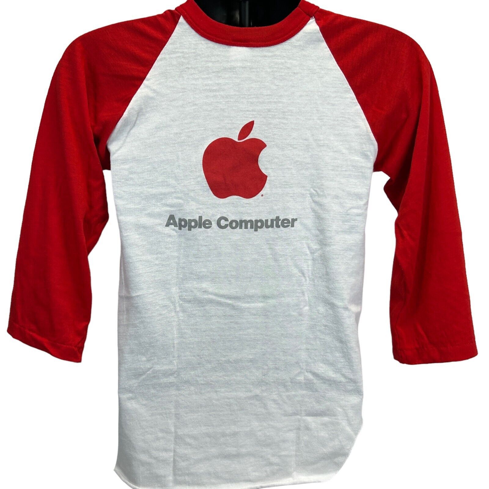 Vintage Vintage 80s Apple Computers Raglan T Shirt Picasso X-Small Size US XS / EU 42 / 0 - 3 Thumbnail