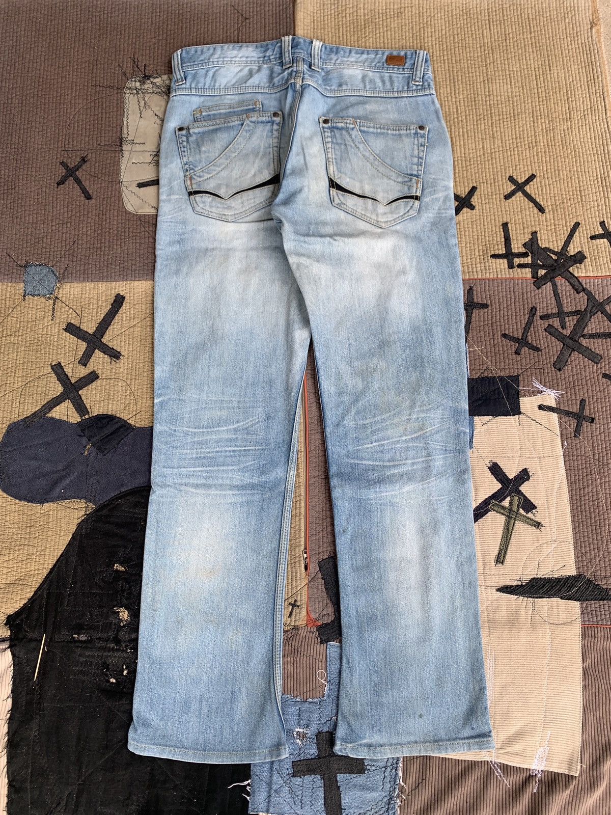 Nicole Club Nicloe Club For Men Bootcut Jeans Distressed ERD Size US 32 / EU 48 - 10 Thumbnail