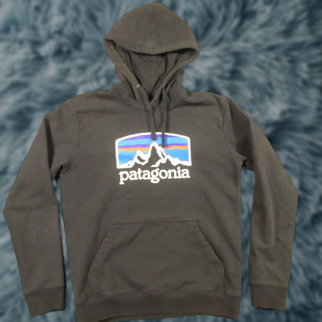 Patagonia Patagonia Hoody Mens M Black Fleece Pullover Skyline Logo Graphic Pullover Hooded Regular Size US M / EU 48-50 / 2 - 1 Thumbnail