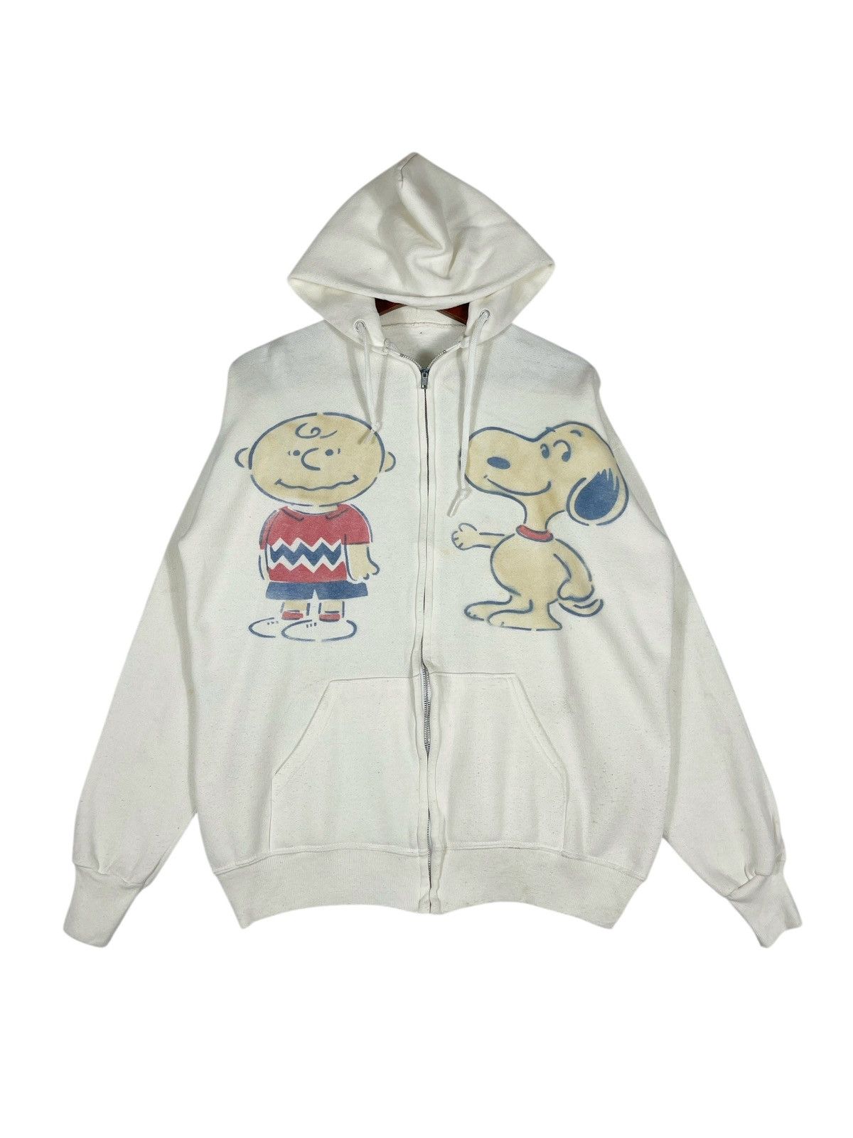 Peanuts Vintage 60s 70s Peanuts Charlie Brown & Snoopy Hoodie Size US XL / EU 56 / 4 - 2 Thumbnail