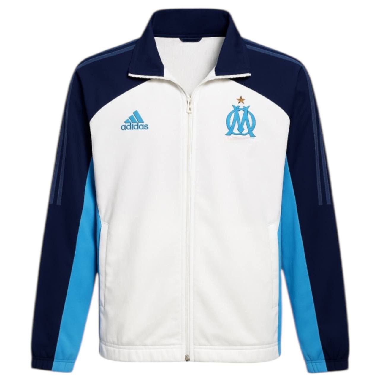 Adidas 2002/03 OLYMPIQUE MARSEILLE TRAINING SOCCER TRACK JACKET XL Size US XL / EU 56 / 4 - 1 Thumbnail