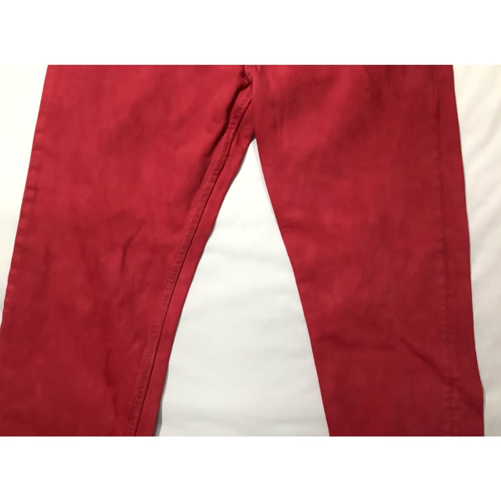 Levi's VINTAGE Levi's 501 Jeans Mens 32x29 Red Button Fly United States 90s Cotton Denim Straight Size US 32 / EU 48 - 3 Thumbnail