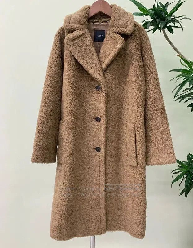 Max Mara MaxMara Brown Wool Long Coat for Women . Size XS / US 0-2 / IT 36-38 - 2 Thumbnail