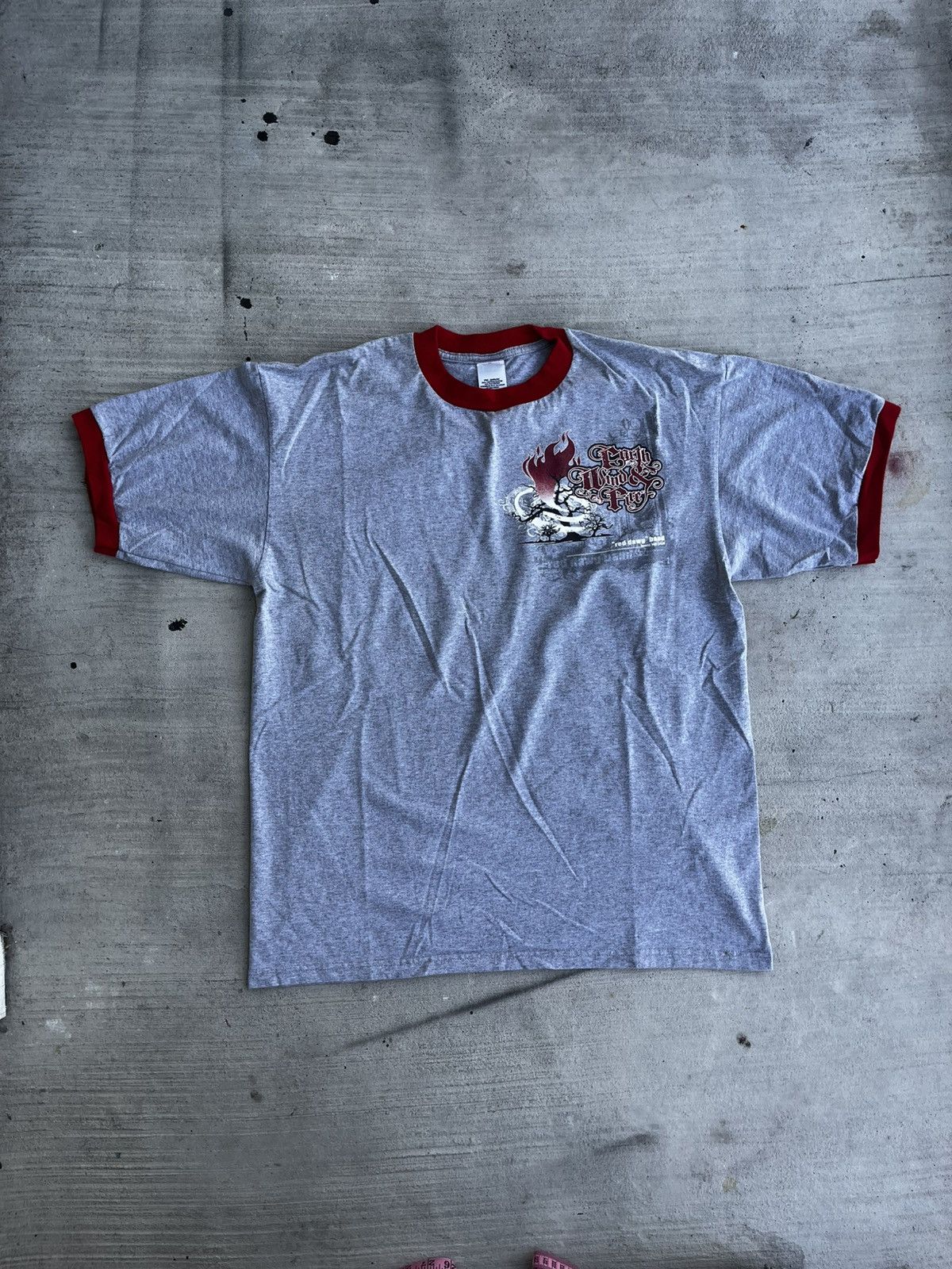 Vintage Y2K Style “Earth Wind & Fire” Ringer Tee – Red Dawg Band Size US XL / EU 56 / 4 - 1 Thumbnail