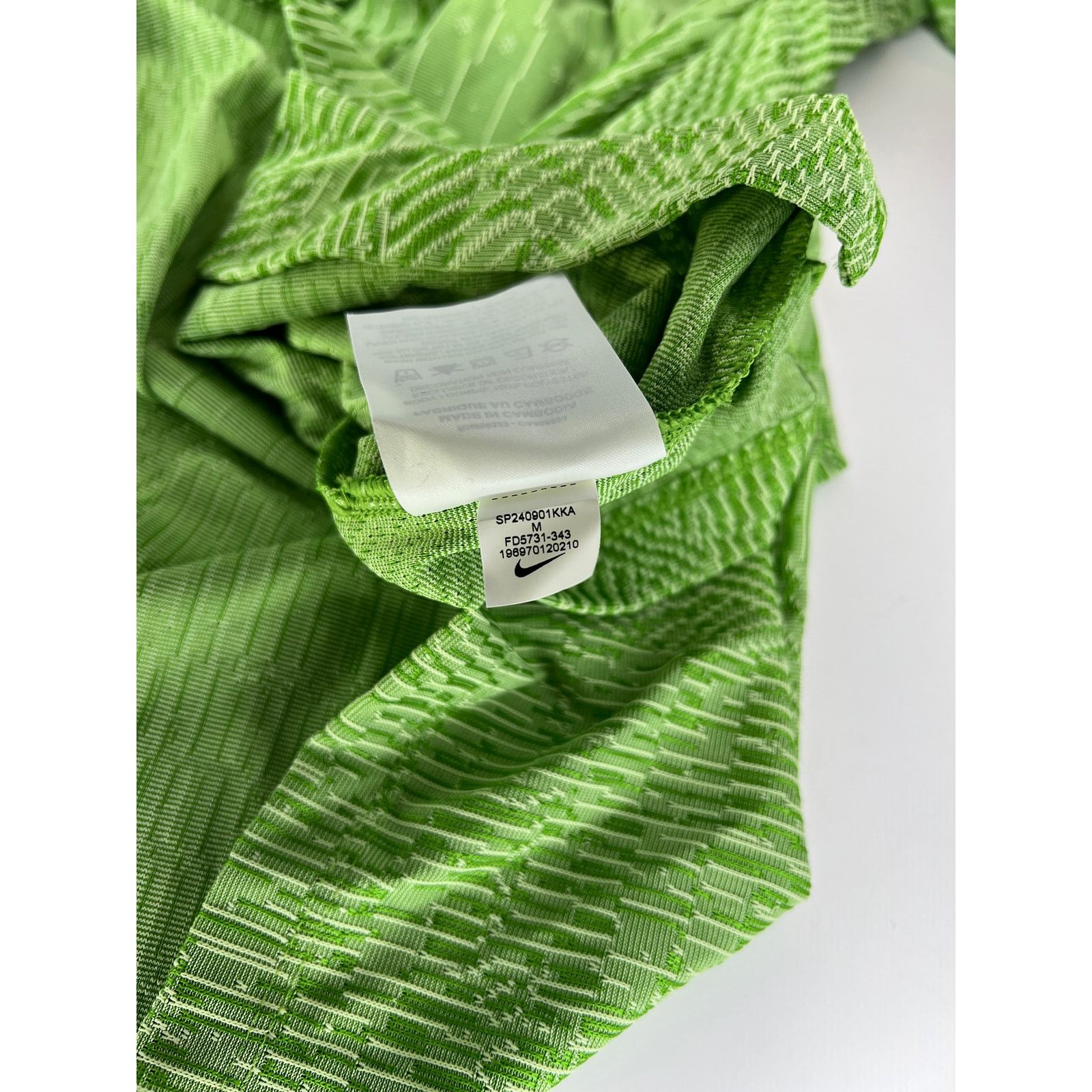 Nike Nike Dri-Fit Tour Textured Golf Polo Green Size Medium Men's Size US M / EU 48-50 / 2 - 10 Thumbnail