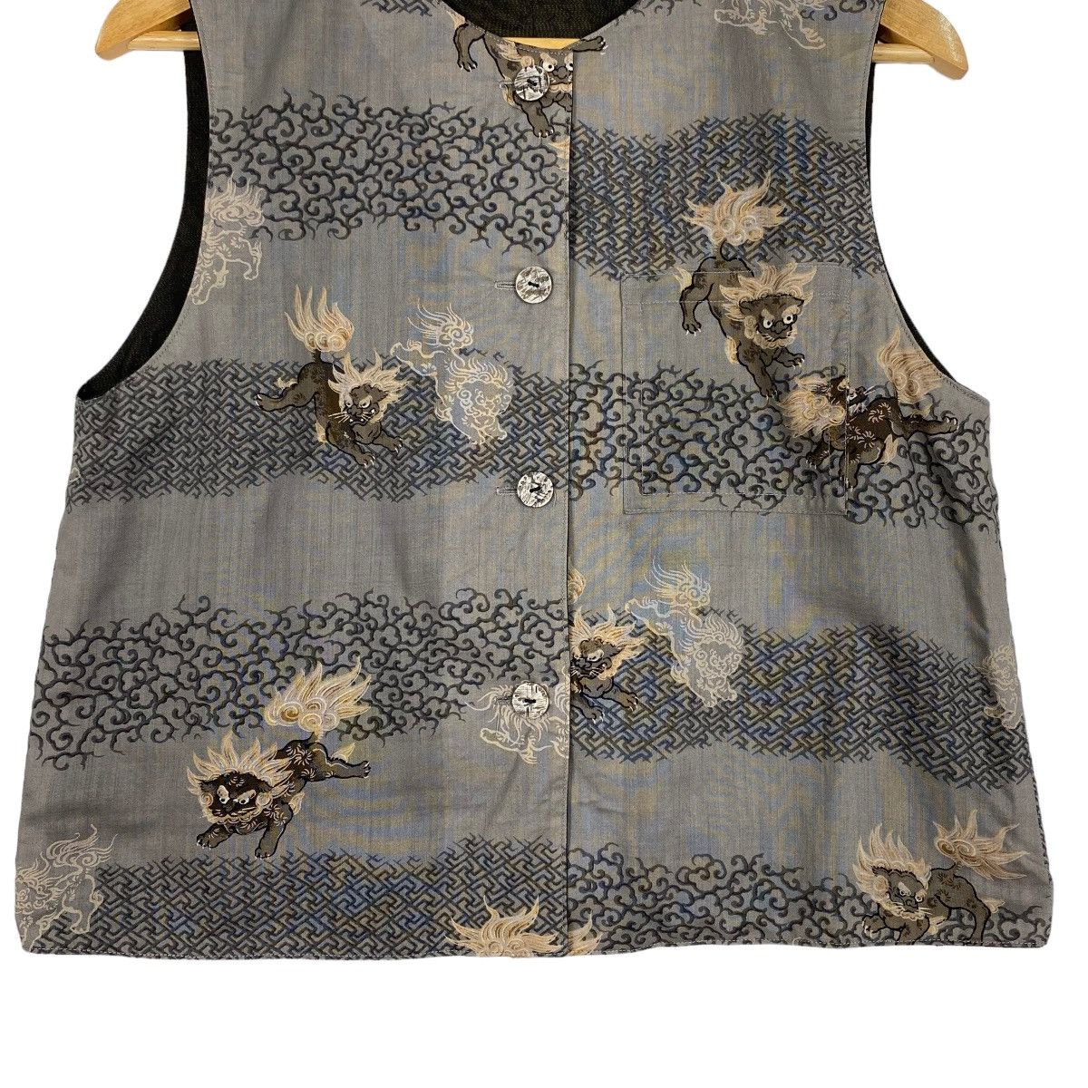 Japanese Brand Japanese Dragon Allover Printed Vest Size US M / EU 48-50 / 2 - 6 Thumbnail