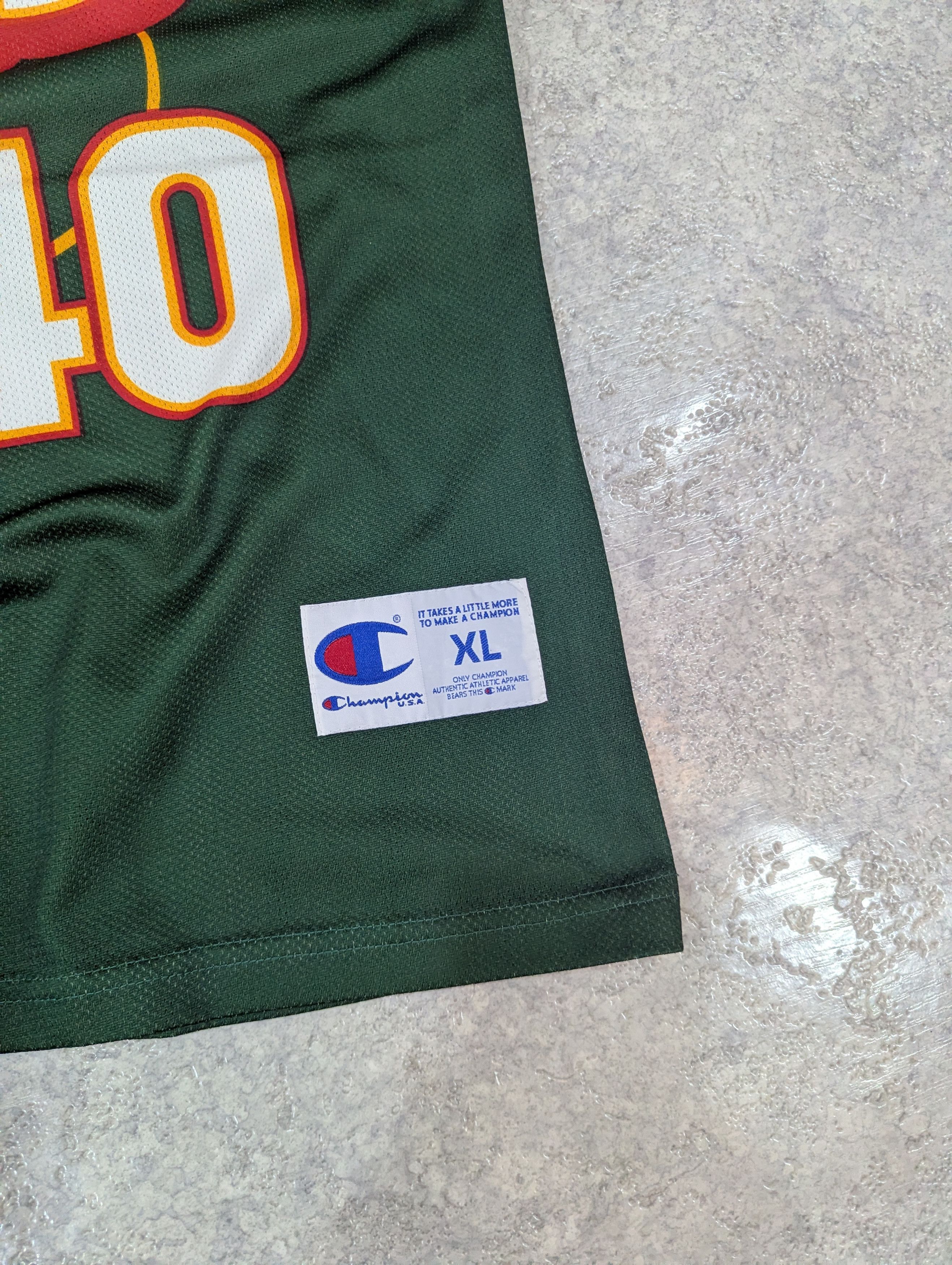 Champion Seattle SuperSonics Kemp 90's Size US XL / EU 56 / 4 - 2 Thumbnail