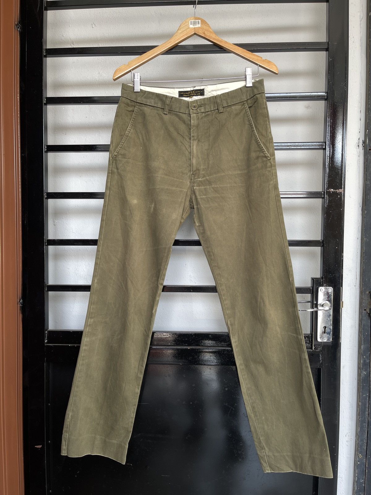 image of Archival Clothing x Freemans Sporting Club Vintage Freemans Sporting Club Pants in Faded Green (Siz