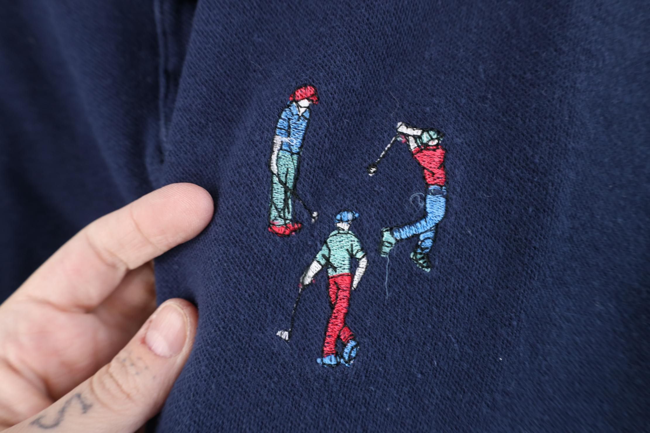 Vintage Vintage 90s Streetwear Heavyweight Long Sleeve Polo Shirt Size US XL / EU 56 / 4 - 5 Thumbnail