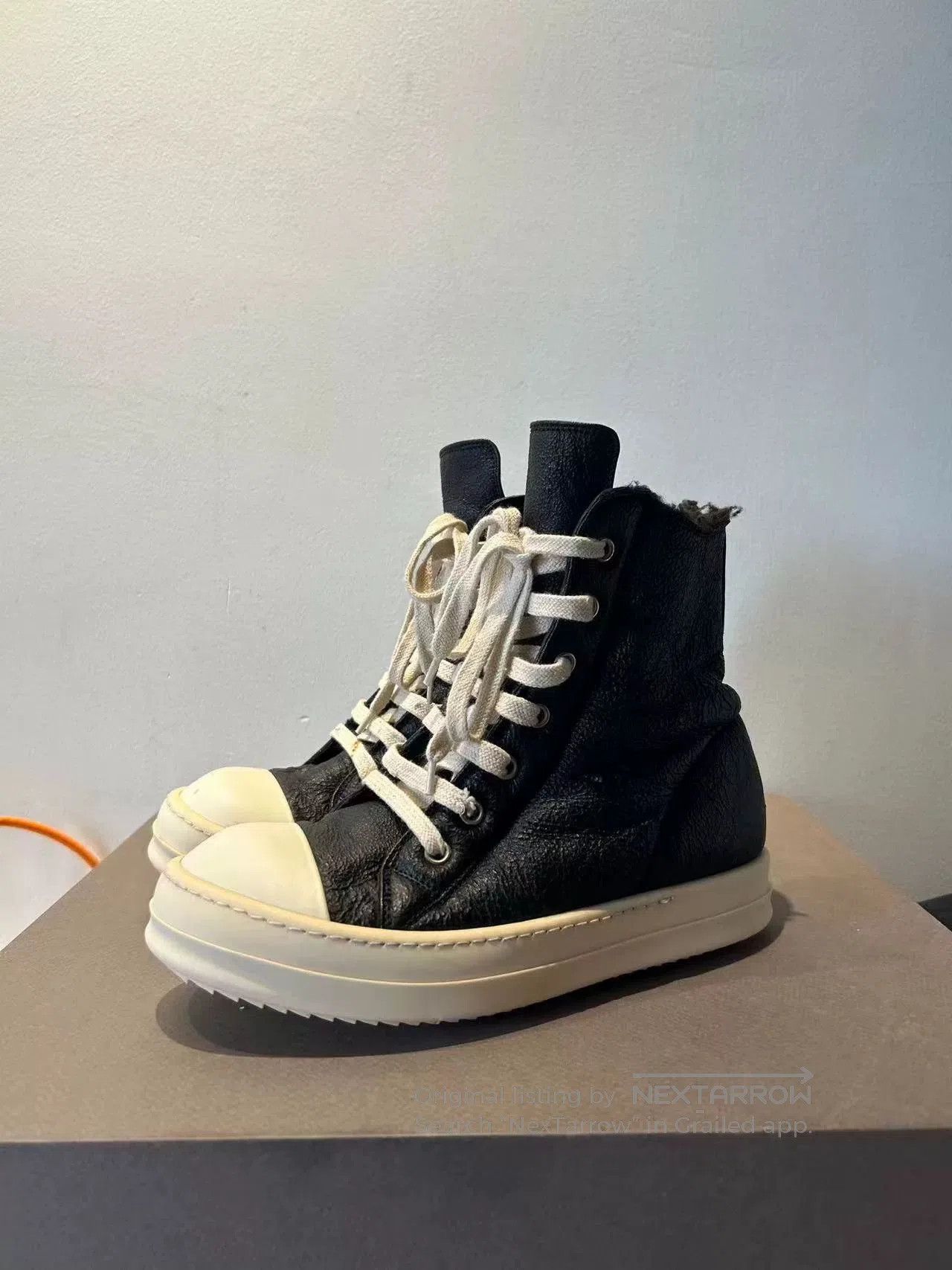 Rick Owens Rick Owens Black High-Top Sneakers. Size US 7 / EU 40 - 3 Thumbnail