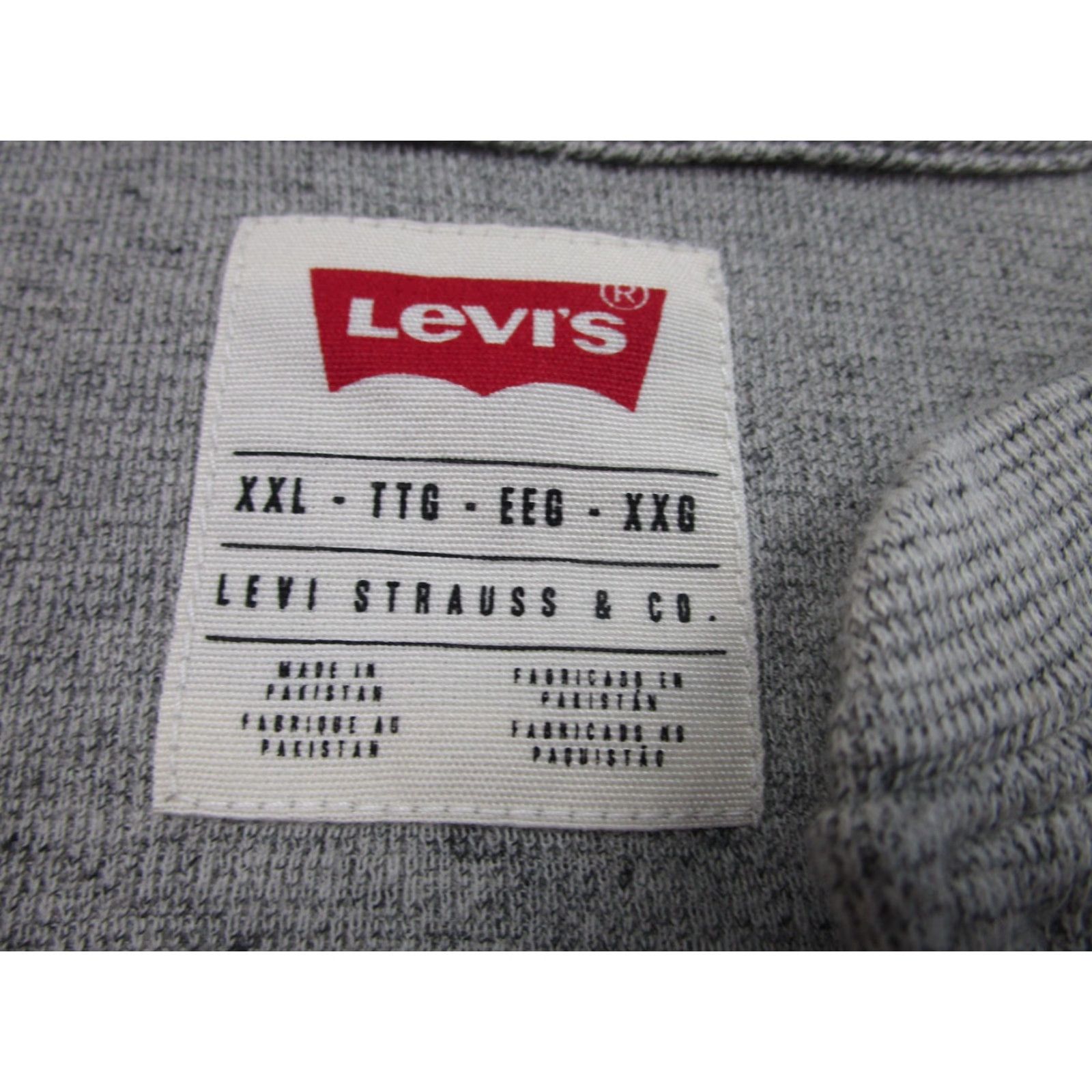 Levi's Levi's Waffle Shirt Mens 2XL Gray Long Sleeve Henley Thermal Tee Top Indie Beach Size US XXL / EU 58 / 5 - 3 Thumbnail