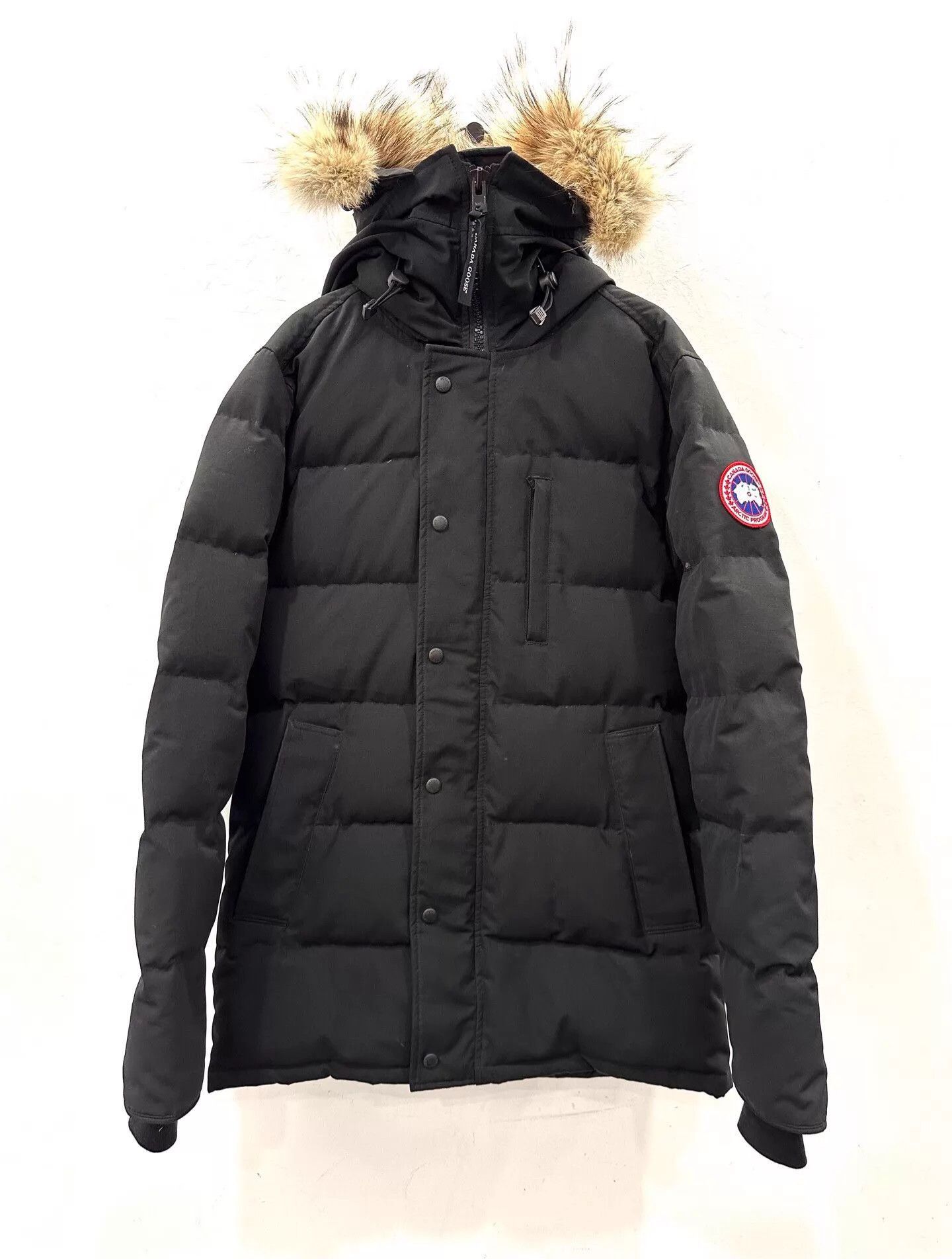 Canada Goose Black Puffer Jacket with Faux Fur Hood Size US S / EU 44-46 / 1 - 1 Thumbnail