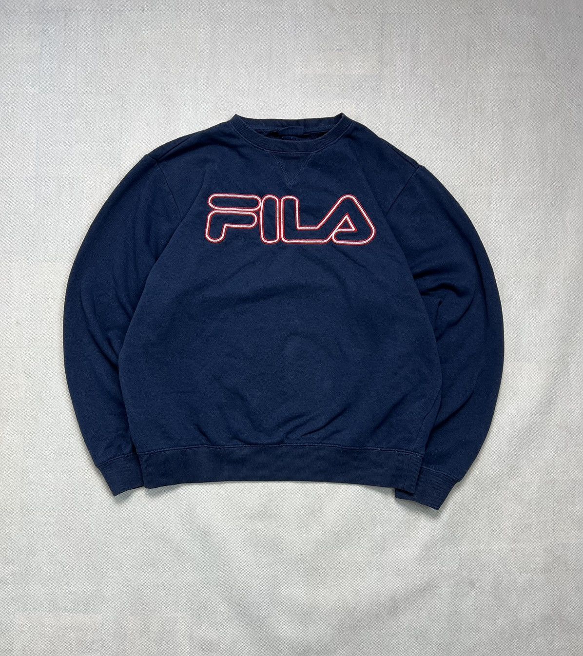 Fila Sweatshirt Fila spellout big logo vintage Size US L / EU 52-54 / 3 - 1 Thumbnail