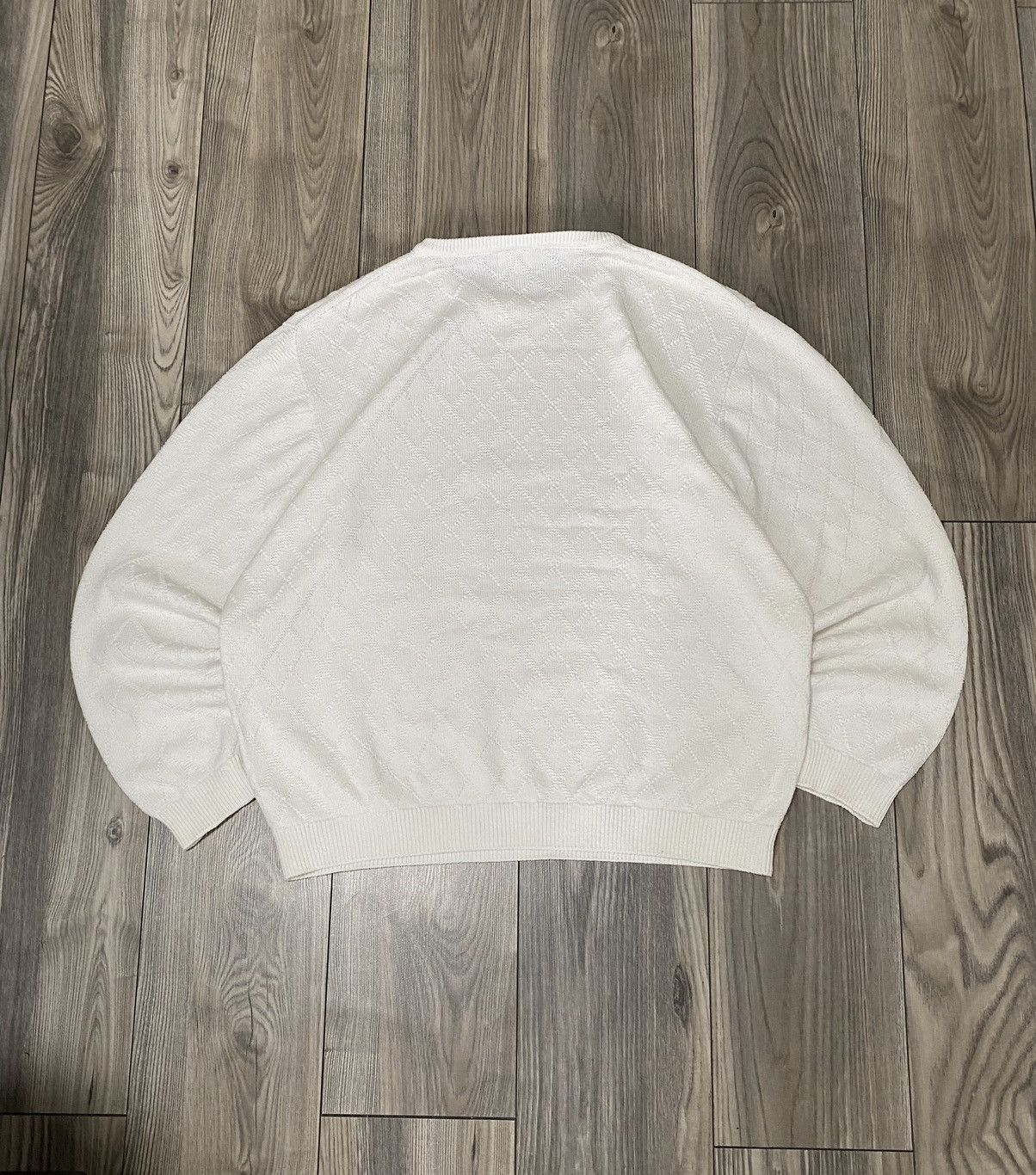 Lacoste Vintage Lacoste Crew Neck White Sweater Mens Size 8 Size US XXL / EU 58 / 5 - 12 Thumbnail