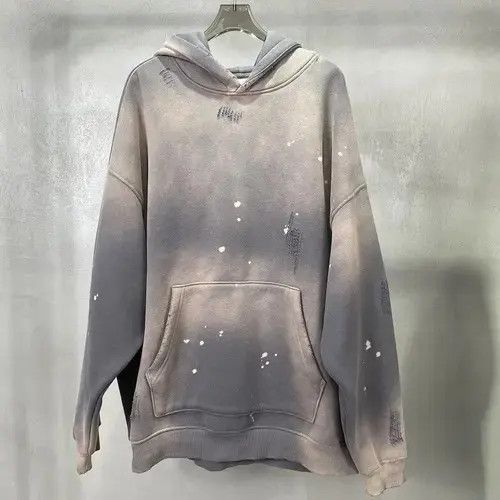 VIBE #33 Speckled Ink Rubbed Hoodie Distressed Size US XL / EU 56 / 4 - 2 Thumbnail