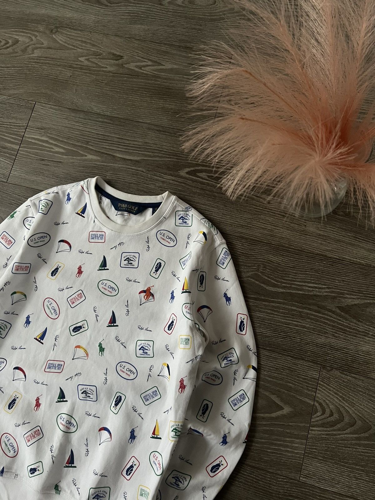 Polo Ralph Lauren × RLX Ralph Lauren ‼️Polo Ralph Lauren New Collection QR Tag Monogram Sweatshirt Size US XS / EU 42 / 0 - 2 Thumbnail
