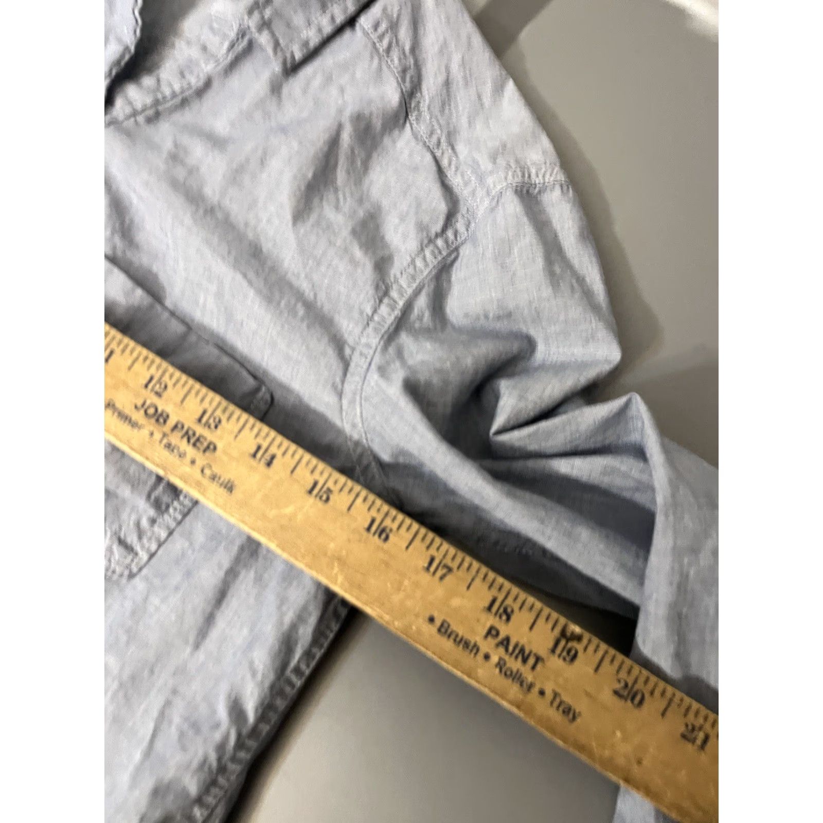 Vintage Aerie Women's Blue Chambray Button-Up Shirt S Size S / US 4 / IT 40 - 5 Thumbnail