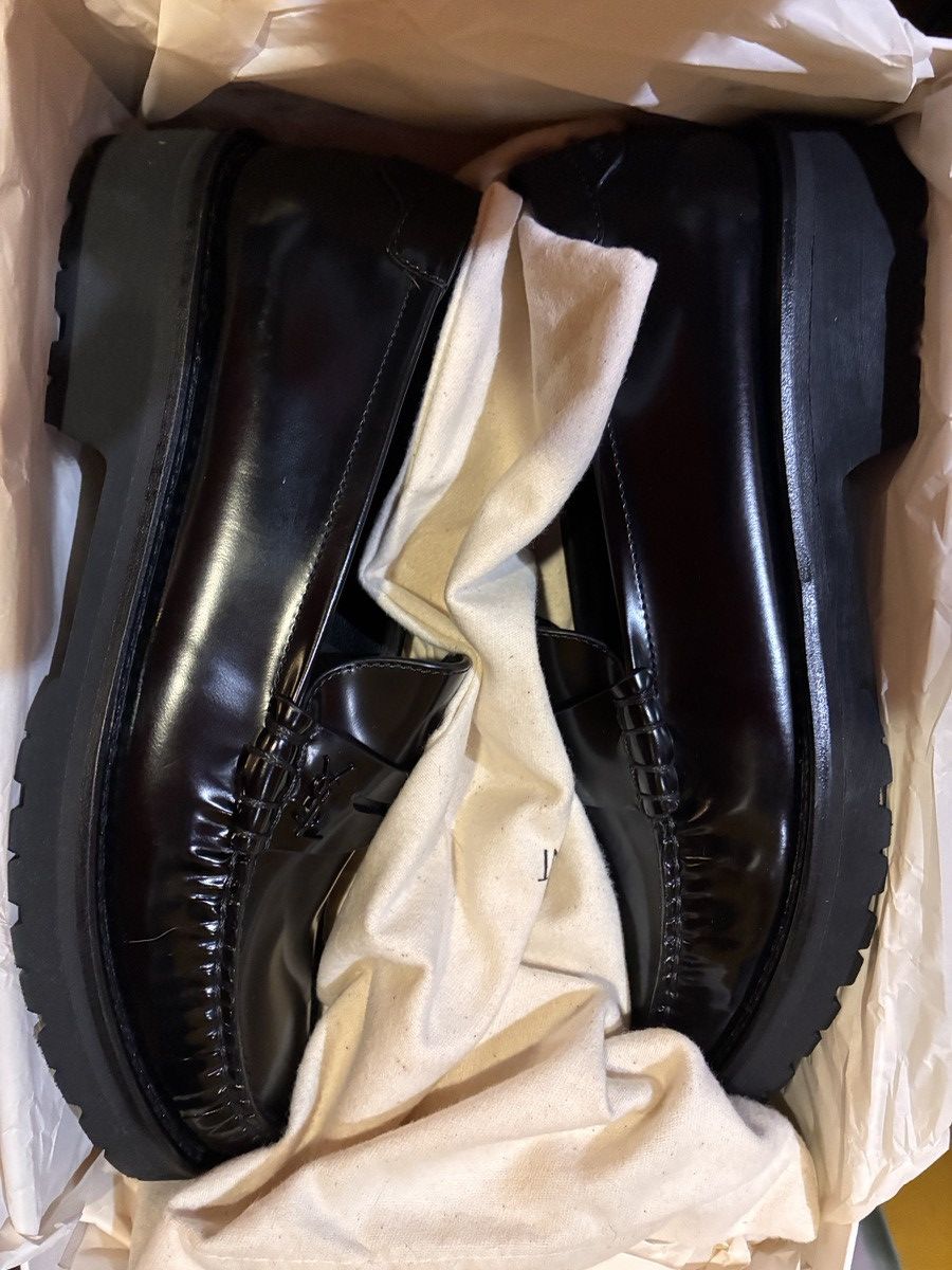 Saint Laurent Paris Size 38 / 7.5W SAINT LAURENT Le Loafer leather loafers Size US 8 / IT 38 - 2 Thumbnail