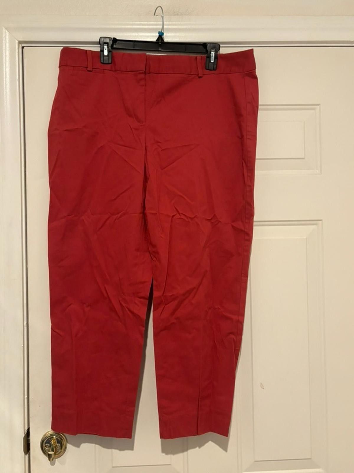 Designer Womens sz 16 Talbots red capris #566 Size 38" / US 16 / IT 52 - 1 Thumbnail